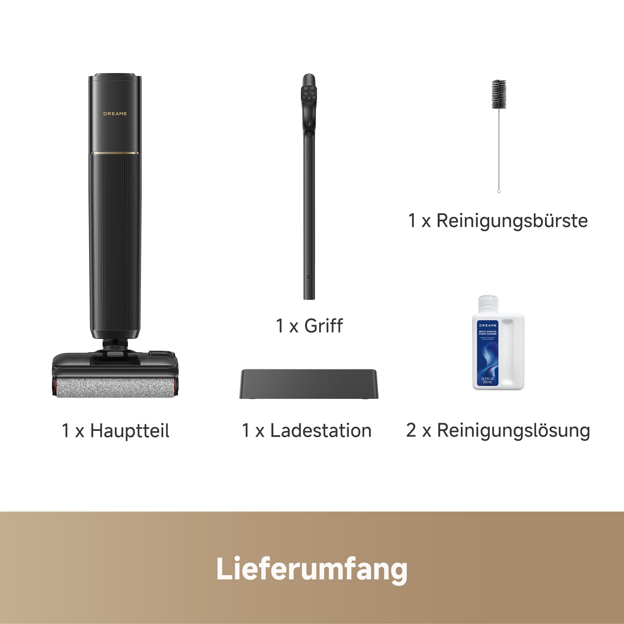 Dreame Nass-Trocken-Akkusauger »G12 Pro Flex« 35 min Laufzeit, Frischwasserreinigung
