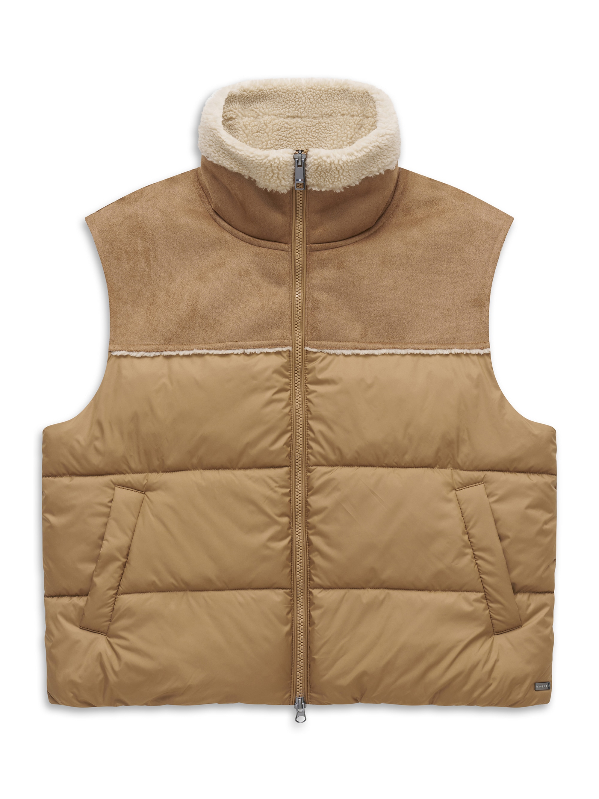 bugatti 1100000002199 »Regular Fit« Regular Fit Materialmix Stehkragen