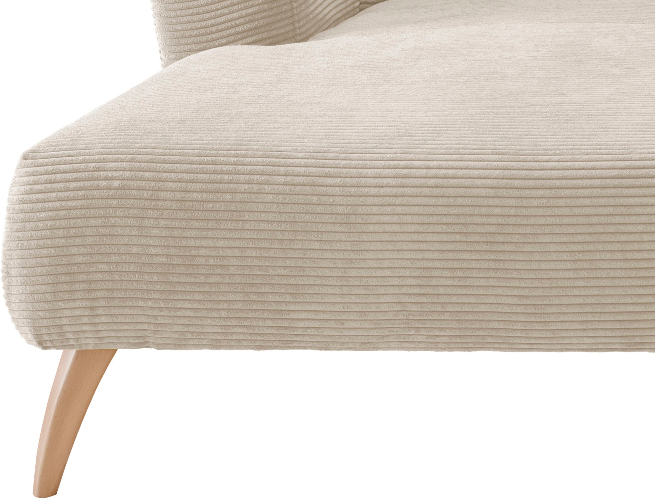 INOSIGN Ecksofa »Colori L-Form«, Holzfußfarbe wählbar, inkl. 4x Zierkissen