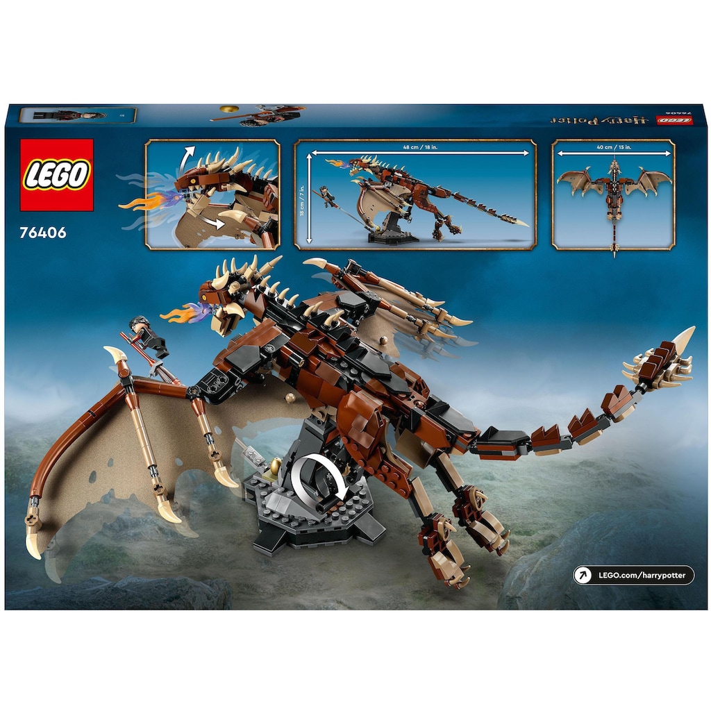 LEGO® Konstruktionsspielsteine »Ungarischer Hornschwanz (76406), LEGO® Harry Potter«, (671 St.)