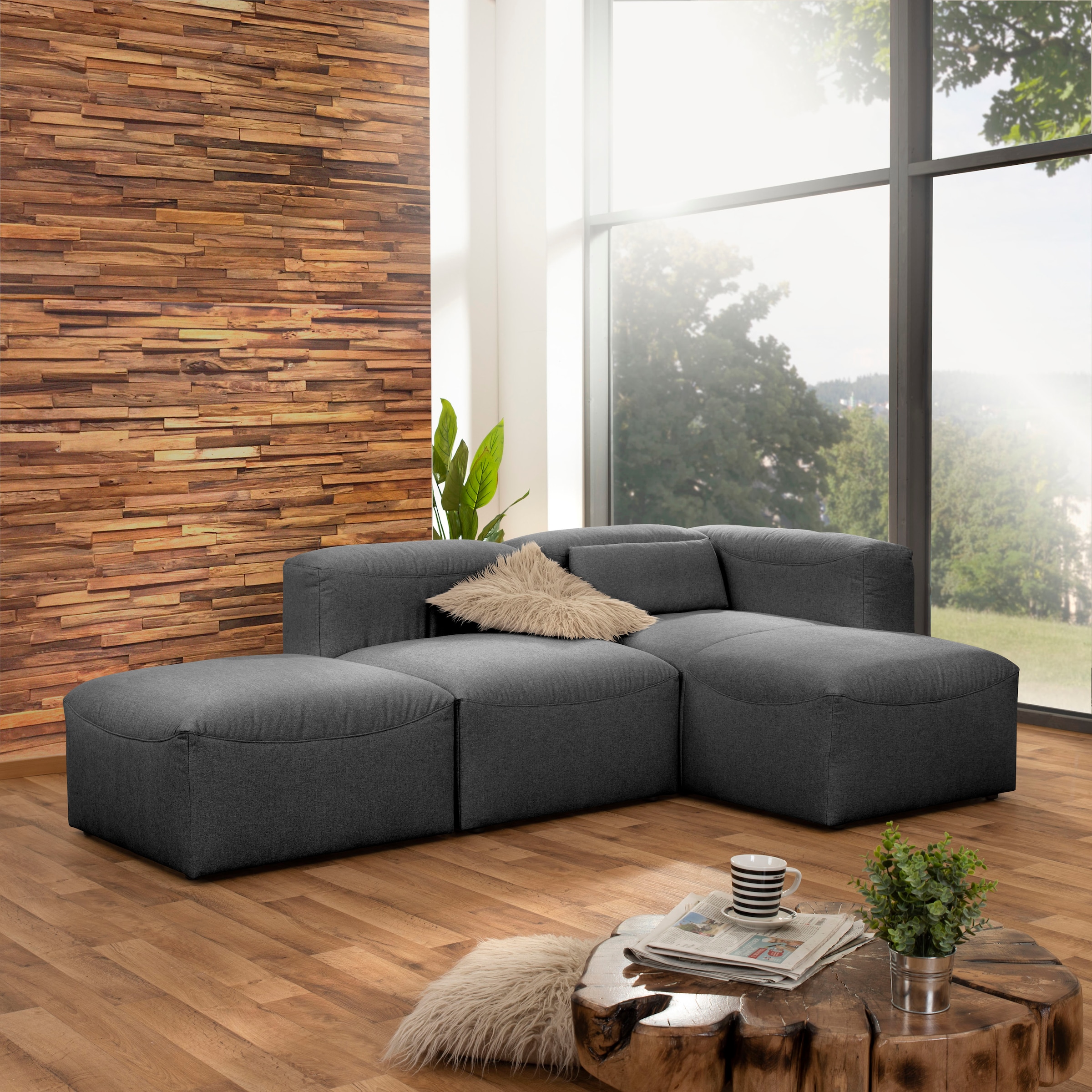 Max Winzer® Ecksofa »Lena«, (Spar-Set, 3 St.), Sofa-Set 03 aus 3 Sitz-Elementen, individuell kombinierbar