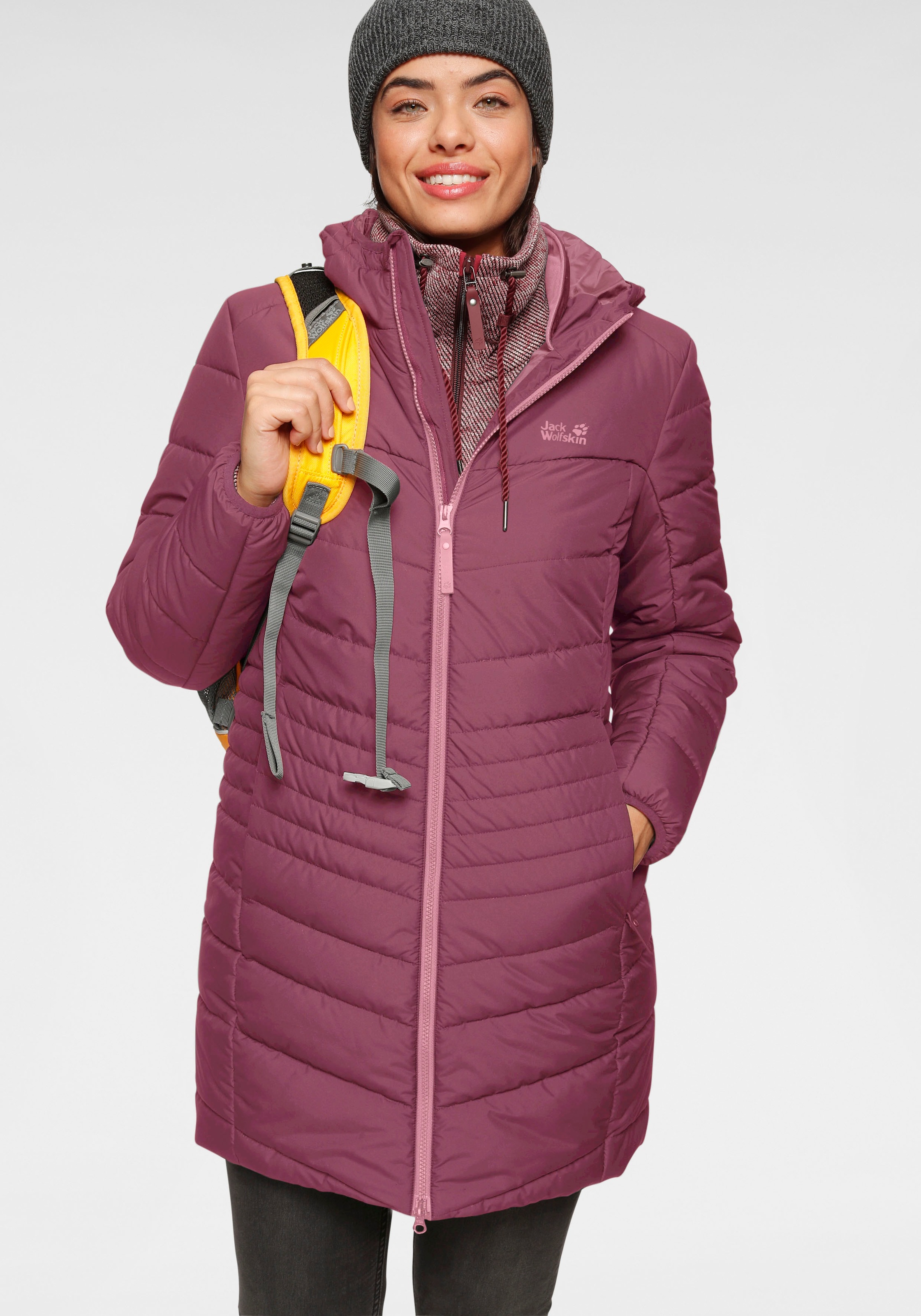 Jack Wolfskin Steppmantel »LARVIK«, bis Gr. 56 erhältlich