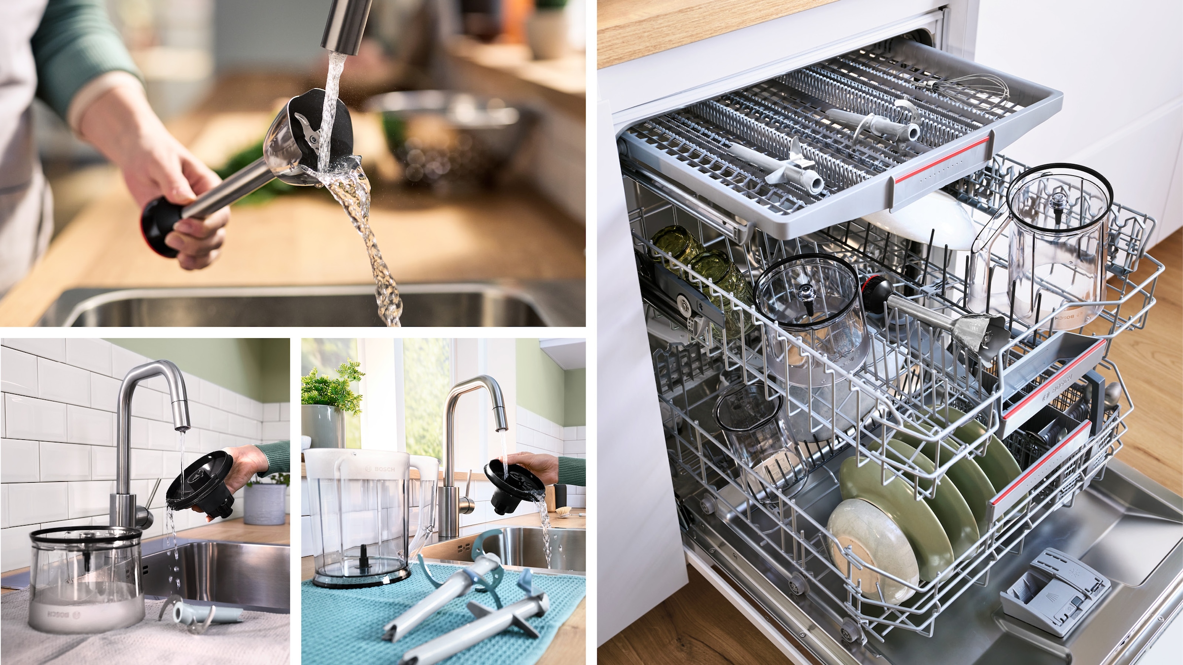 BOSCH Stabmixer »ErgoMaster Serie 6 MSM6M652, Zerkleinerer, Mixer, Schneebesen, Edelst.«, 1000 W, Mixbecher, Metallkuplung, Luftkühlung, 10 Jahre Motorgarantie
