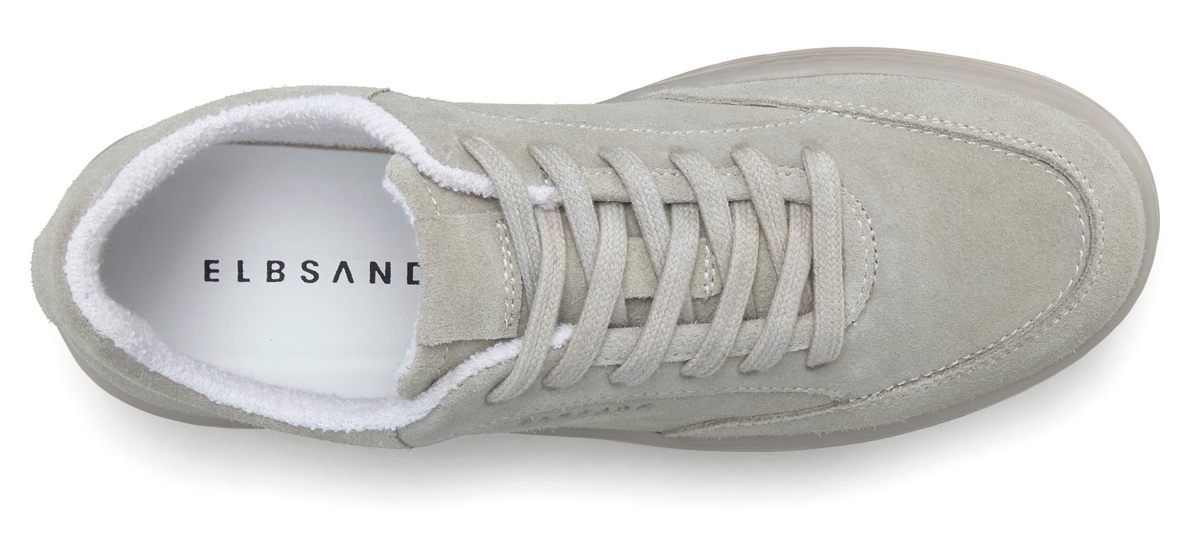 Elbsand Sneaker, Schnürhalbschuh, Freizeitschuh aus Leder mit Frottee Innenfutter