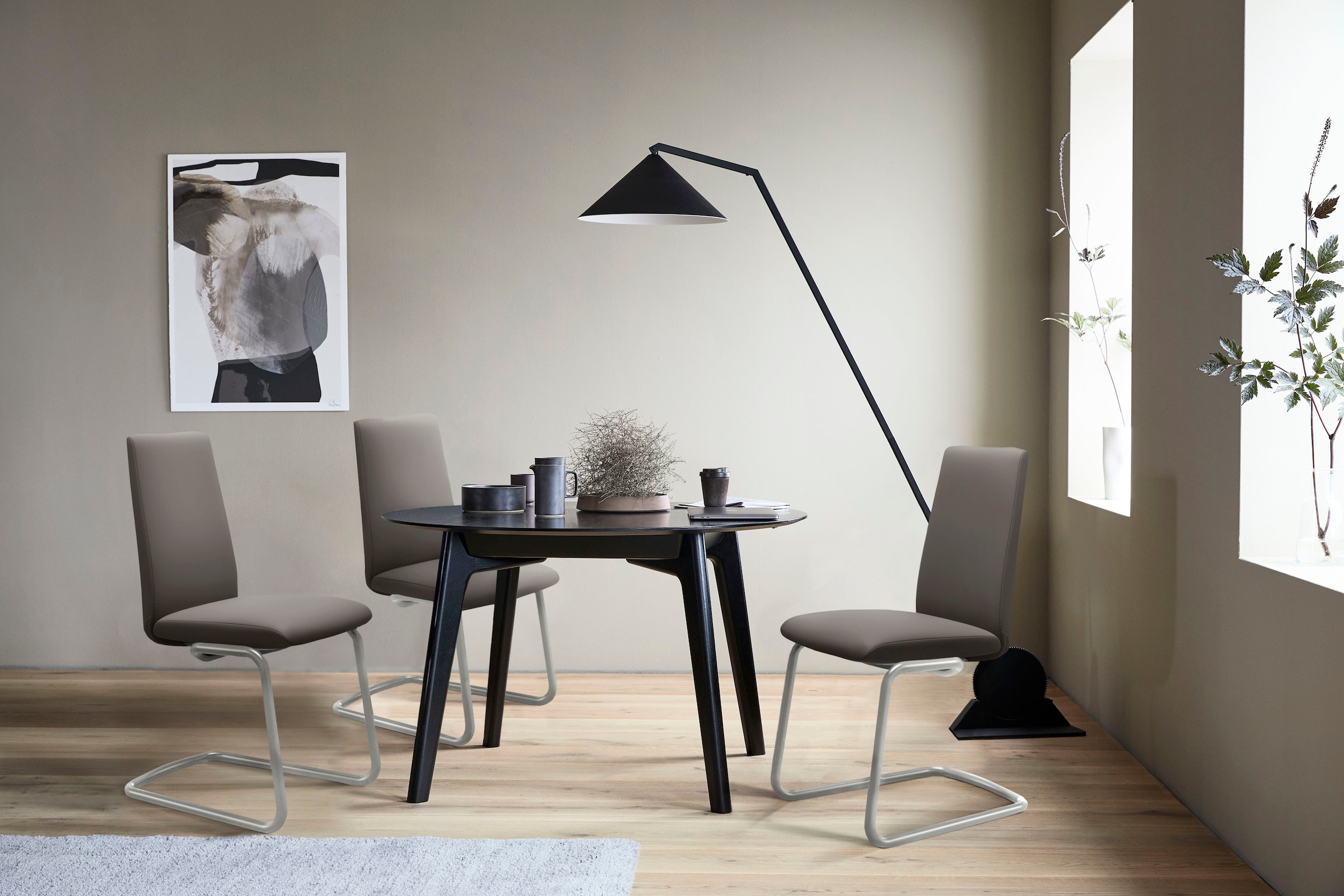 Stressless® Polsterstuhl »Laurel«, Leder PALOMA, Low Back, Größe M, mit Beinen aus Stahl in Chrom glänzend
