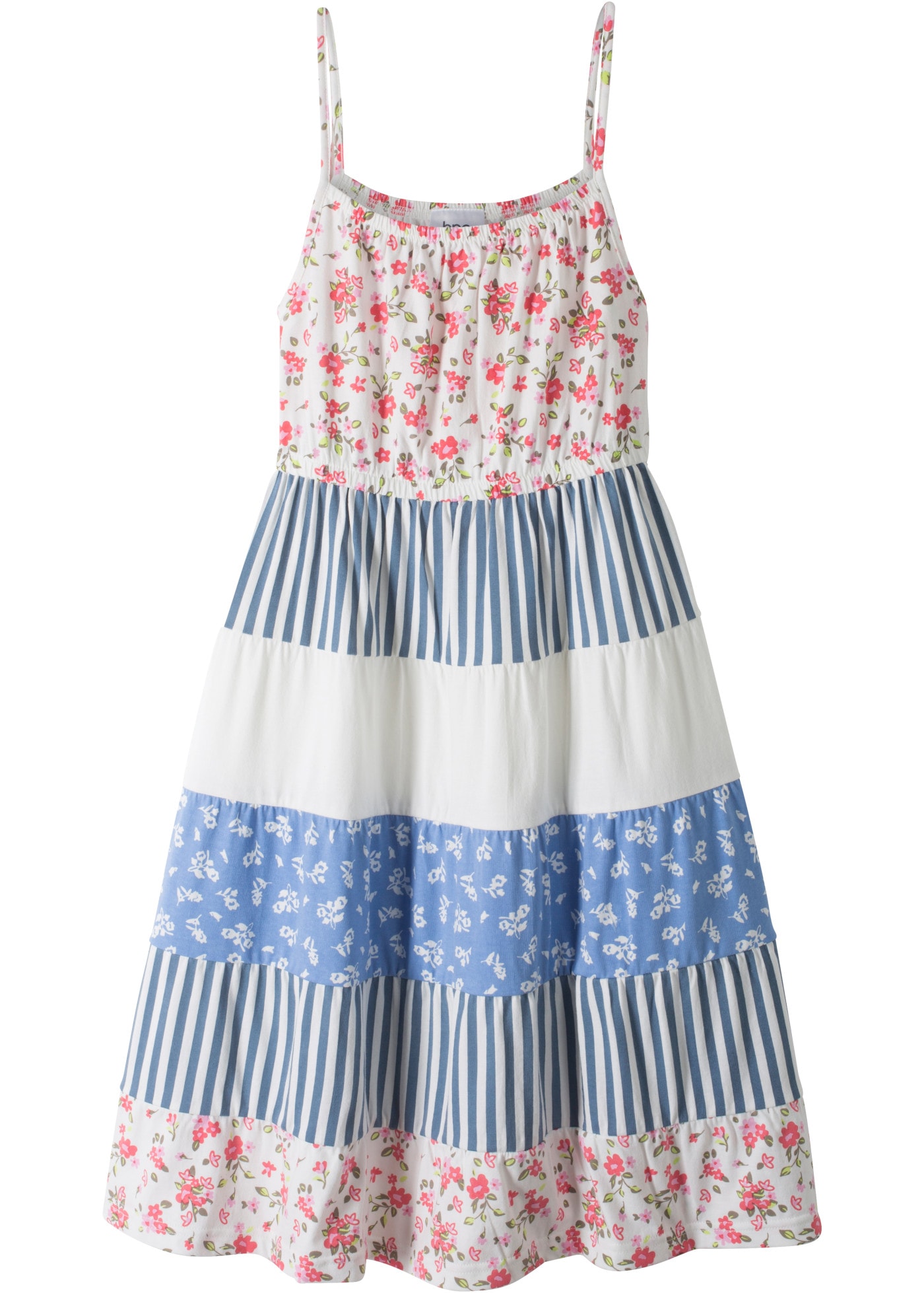 bonprix Jerseykleid aus Baumwolle, ärmellos, mit Rundhalsausschnitt, elastisch