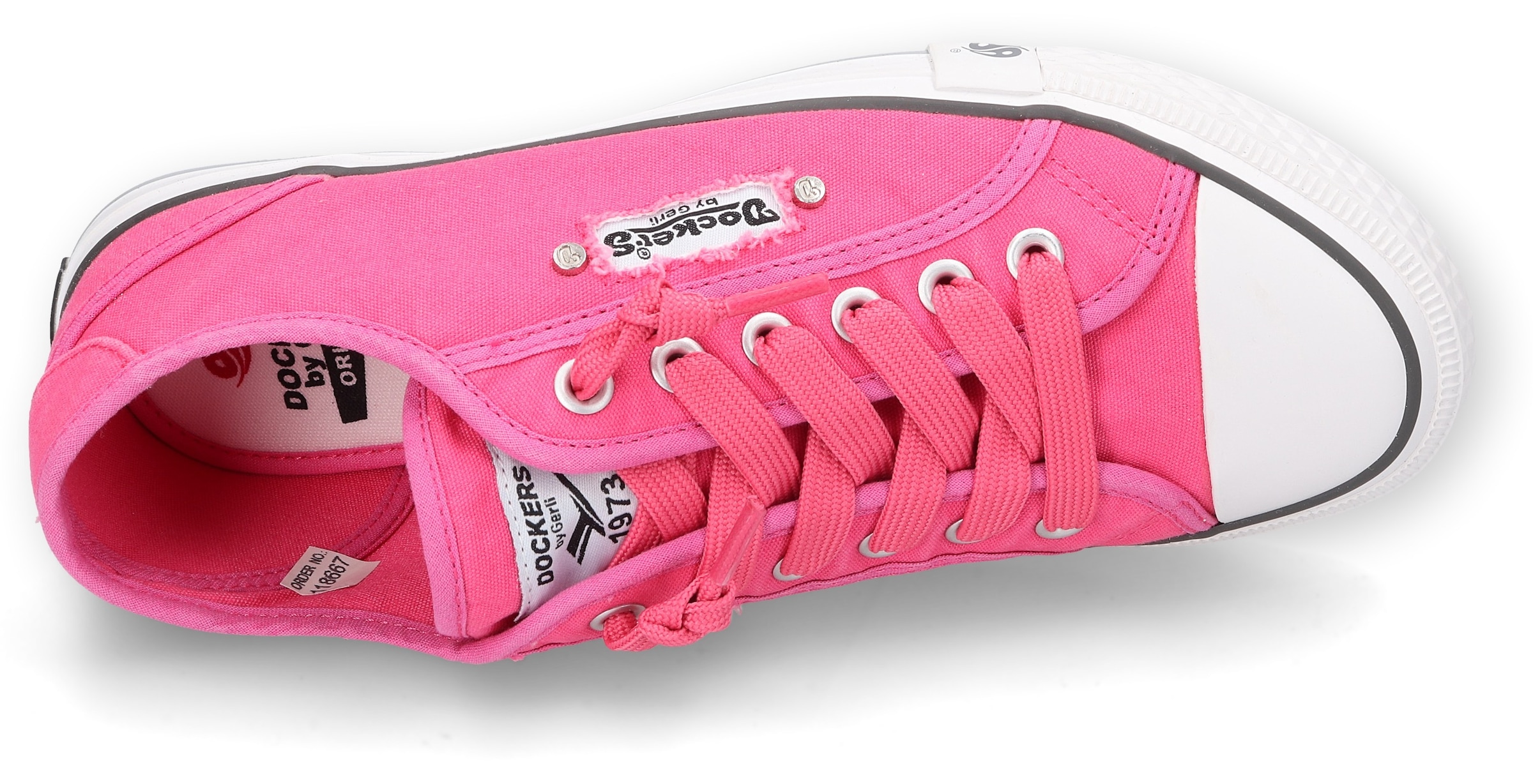 Dockers by Gerli Slip-On Sneaker, Sneaker, Schlupfschuh, Freizeitschuh mit elastischer Zierschnürung