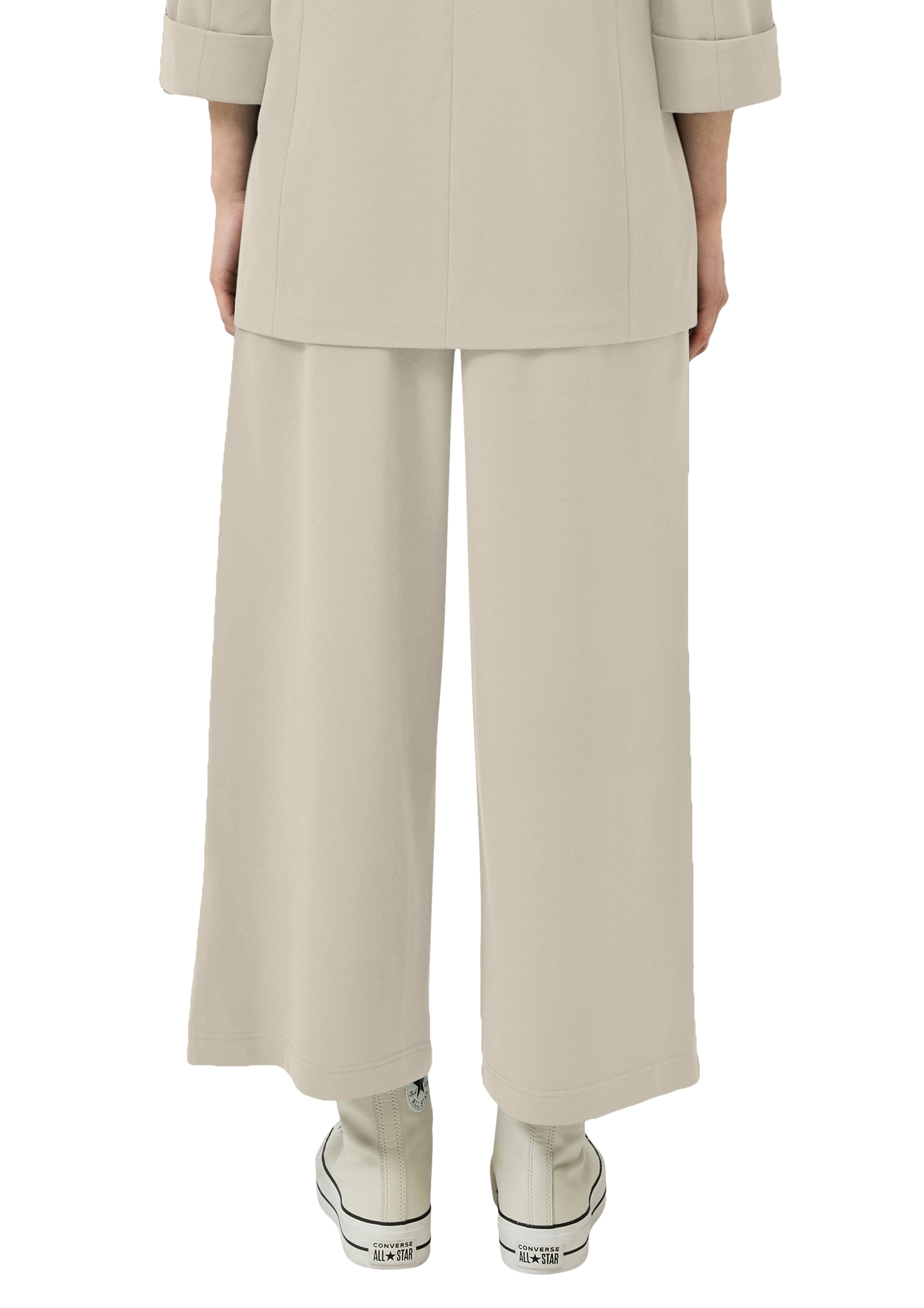 QS Culotte  Sommerhose mit Knopf-Design am Gummibund
