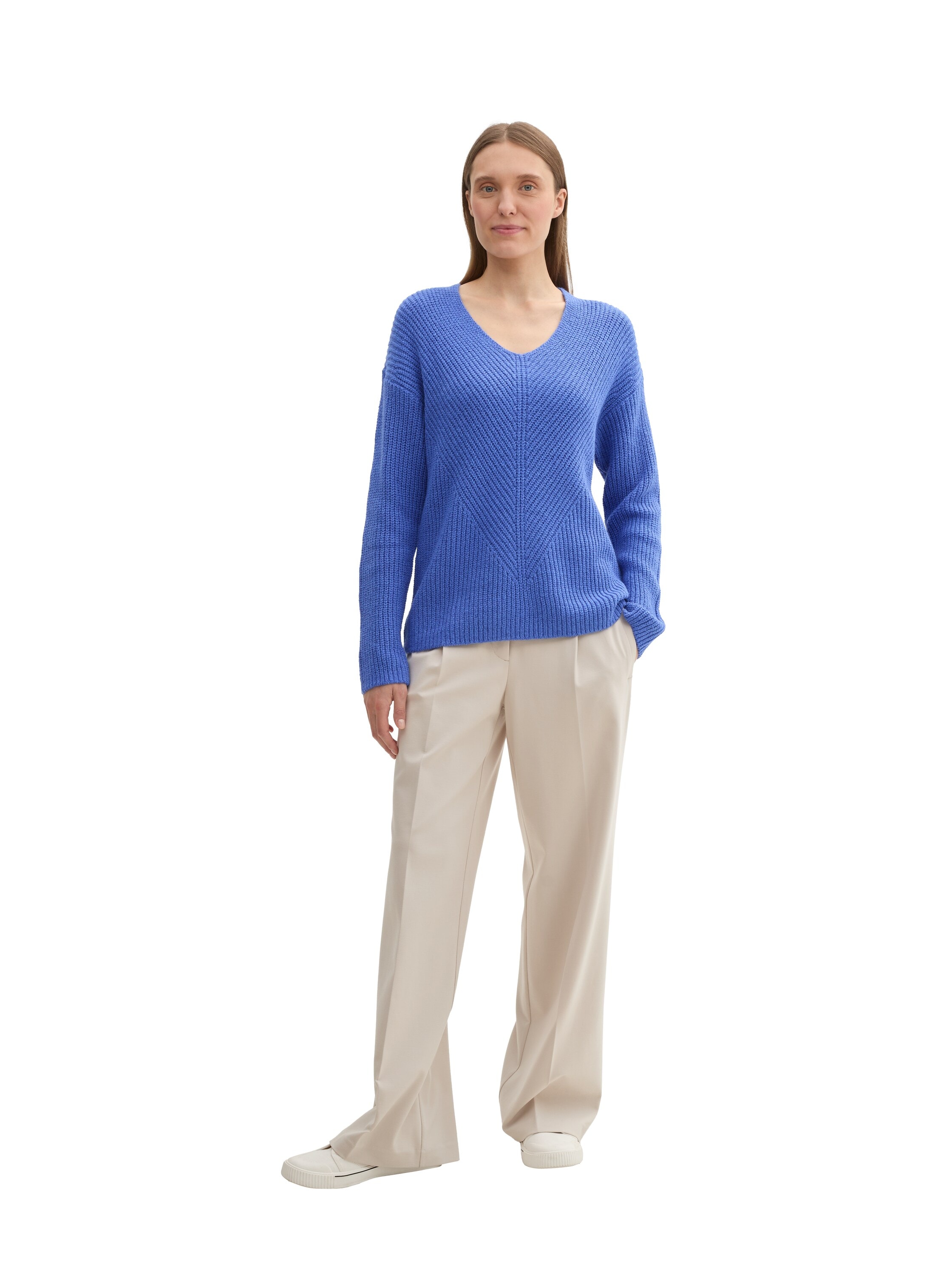 TOM TAILOR Strickpullover, mit V-Ausschnitt
