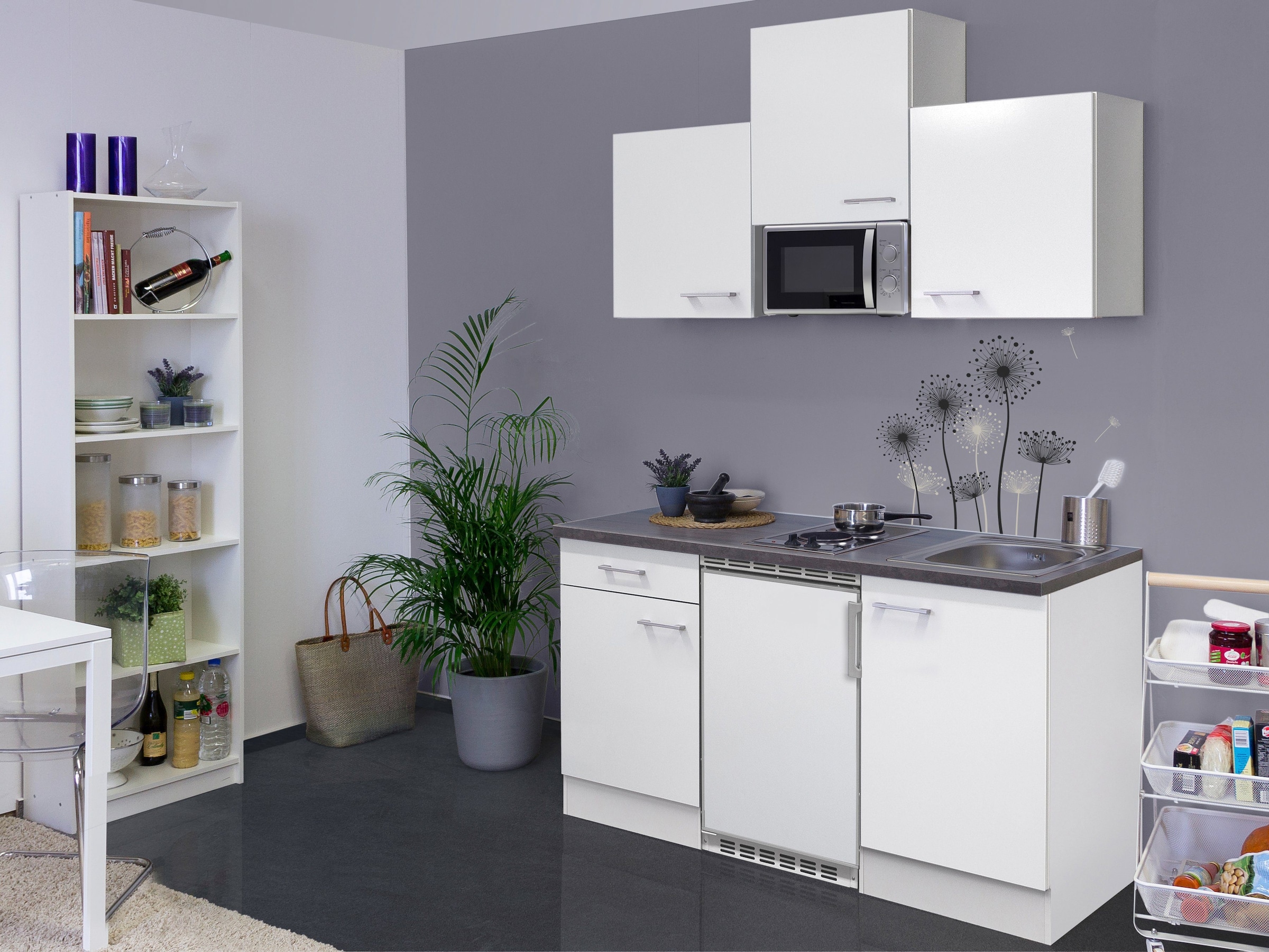 Flex-Well Küchenzeile »Lucca«, mit E-Geräten, Gesamtbreite 150,5 cm