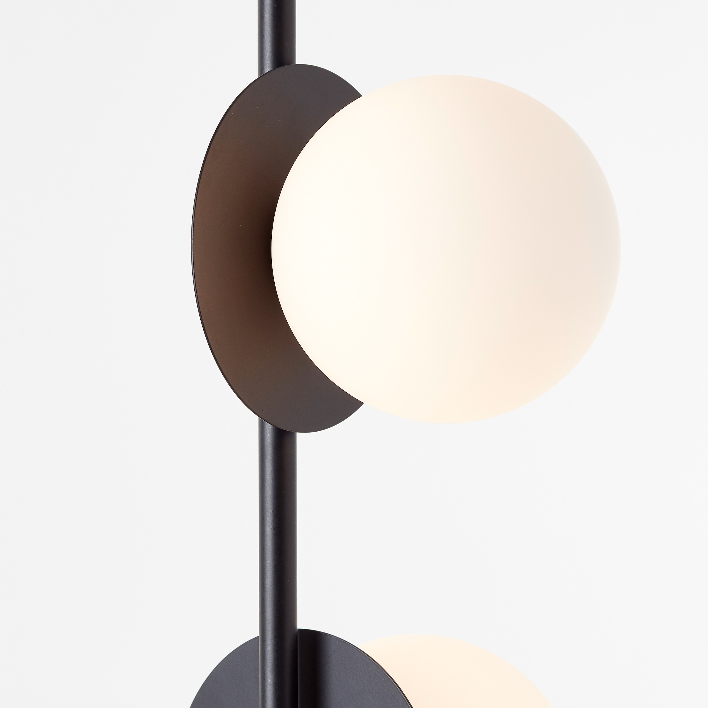 Places of Style Stehlampe »Tennessee«, 3 flammig, Leuchtmittel G9 | ohne Leuchtmittel, 3 x G9, max. 10W, schwarz/weiß