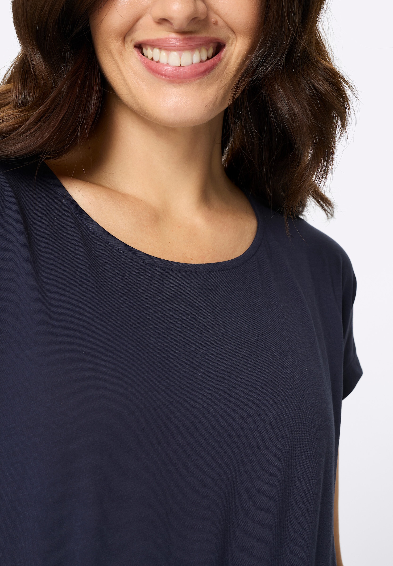 Sieh an! Shirtkleid »Jersey-Kleid Jerseykleid mit Tunnelzug auf Taillenhöhe« Ohne Taschen