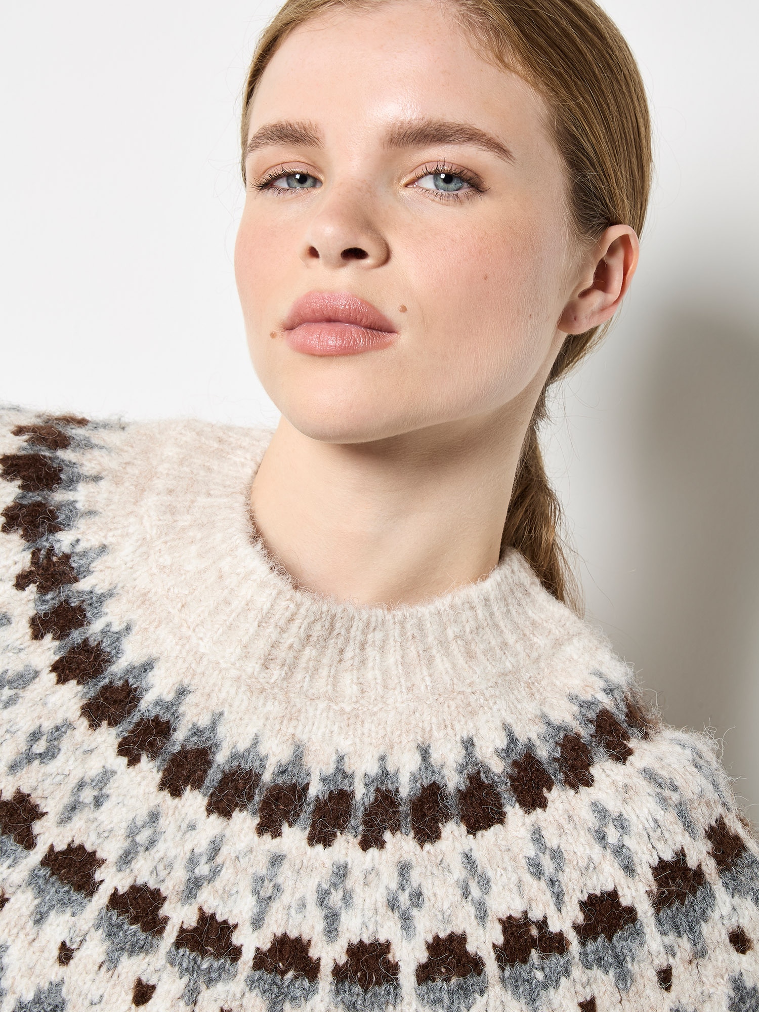 Apricot Strickfleece-Pullover »Strickpullover« im Norwegerstil