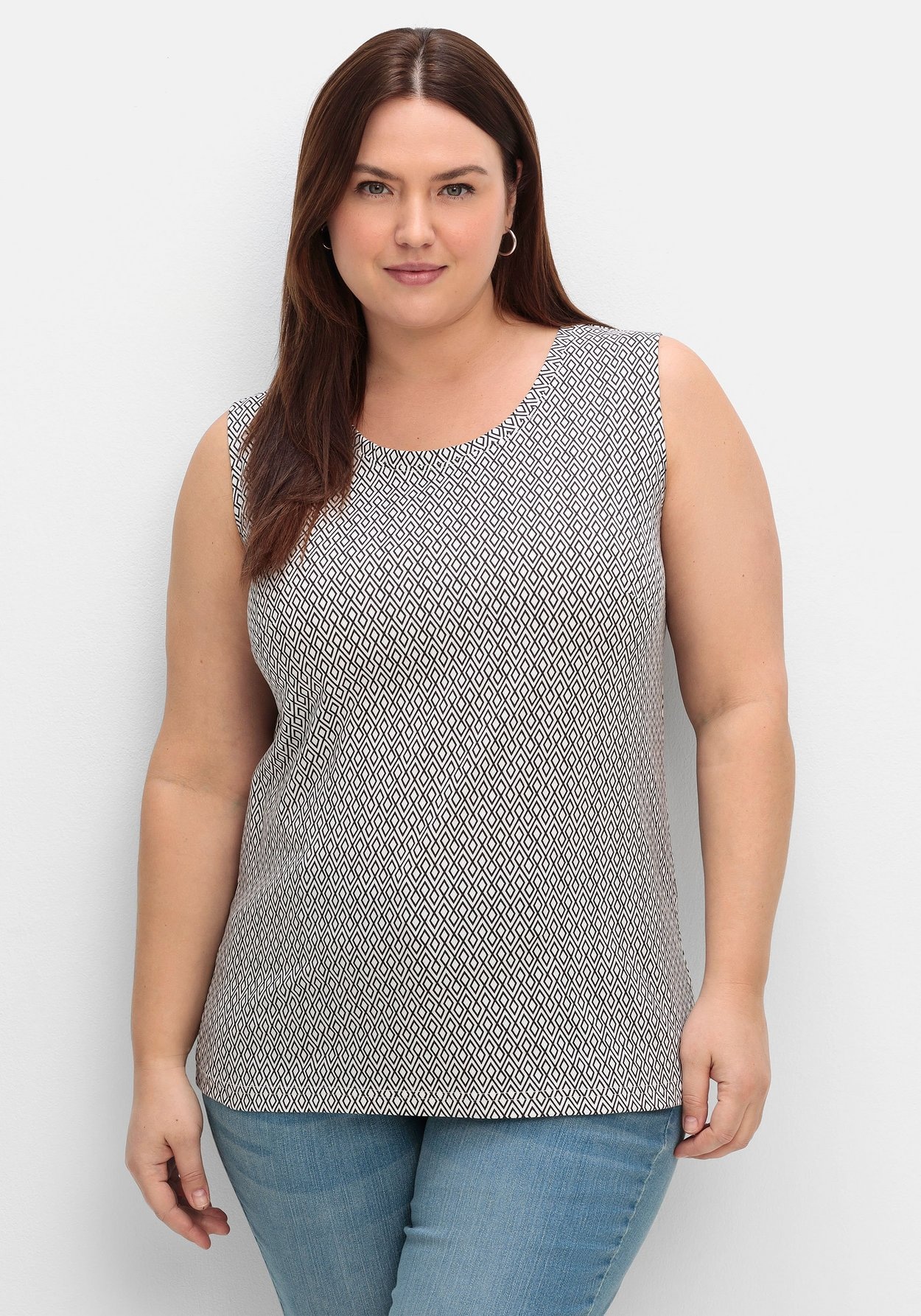 Tanktop »Jerseytop mit graphischem Minimalprint«, mit graphischem Minimalprint