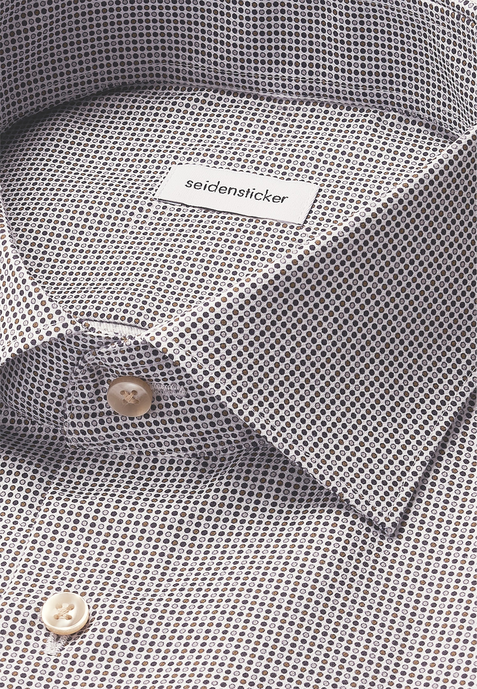 seidensticker Businesshemd »Schwarze Rose«, Slim 1/1 Kentkragen Druck