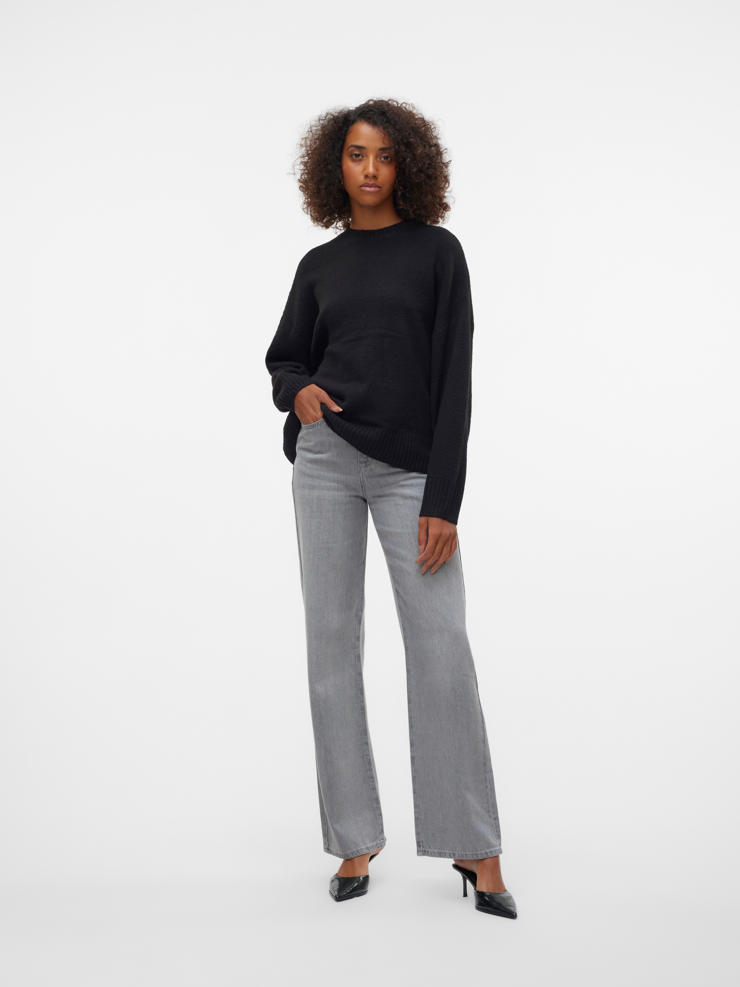 Vero Moda Strickpullover »VMBOOM LS O-NECK PULLOVER GA NOOS«