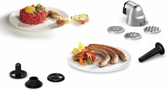 BOSCH Fleischwolfaufsatz »Lifestyle Set Hunting Adventure MUZ9HA1«, Fleischwolf, Wurststopfer-Aufsatz, Kebbe-Aufsatz