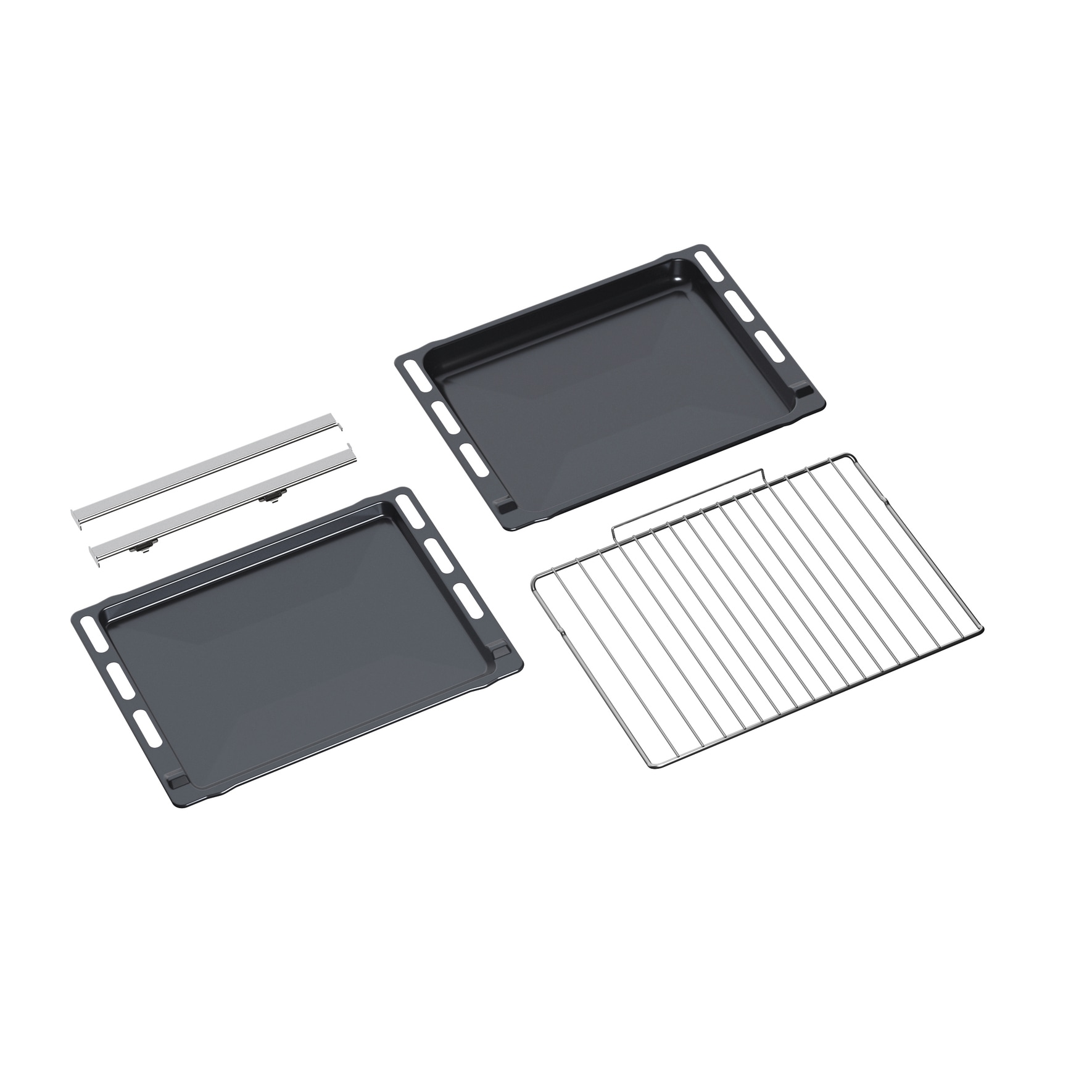 BAUKNECHT Backofen-Set »BAKO 820 Pyro Steam« mit 1-fach-Teleskopauszug FlexiClean - zwei mühelose Reinigungsfunktionen (Pyrolyse & Hydrolyse) je nach Bedarf Set, 2 Stk. tlg. GentleSteam - für ein saftiges Inneres und ein knuspriges Äußeres