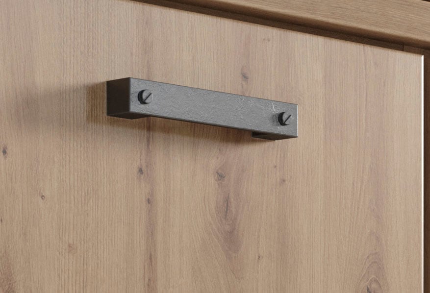 Home affaire Sideboard »Mia« 1 Stk. tlg. Echtholzoptik, Eiche, 207 cm breiter Schrank