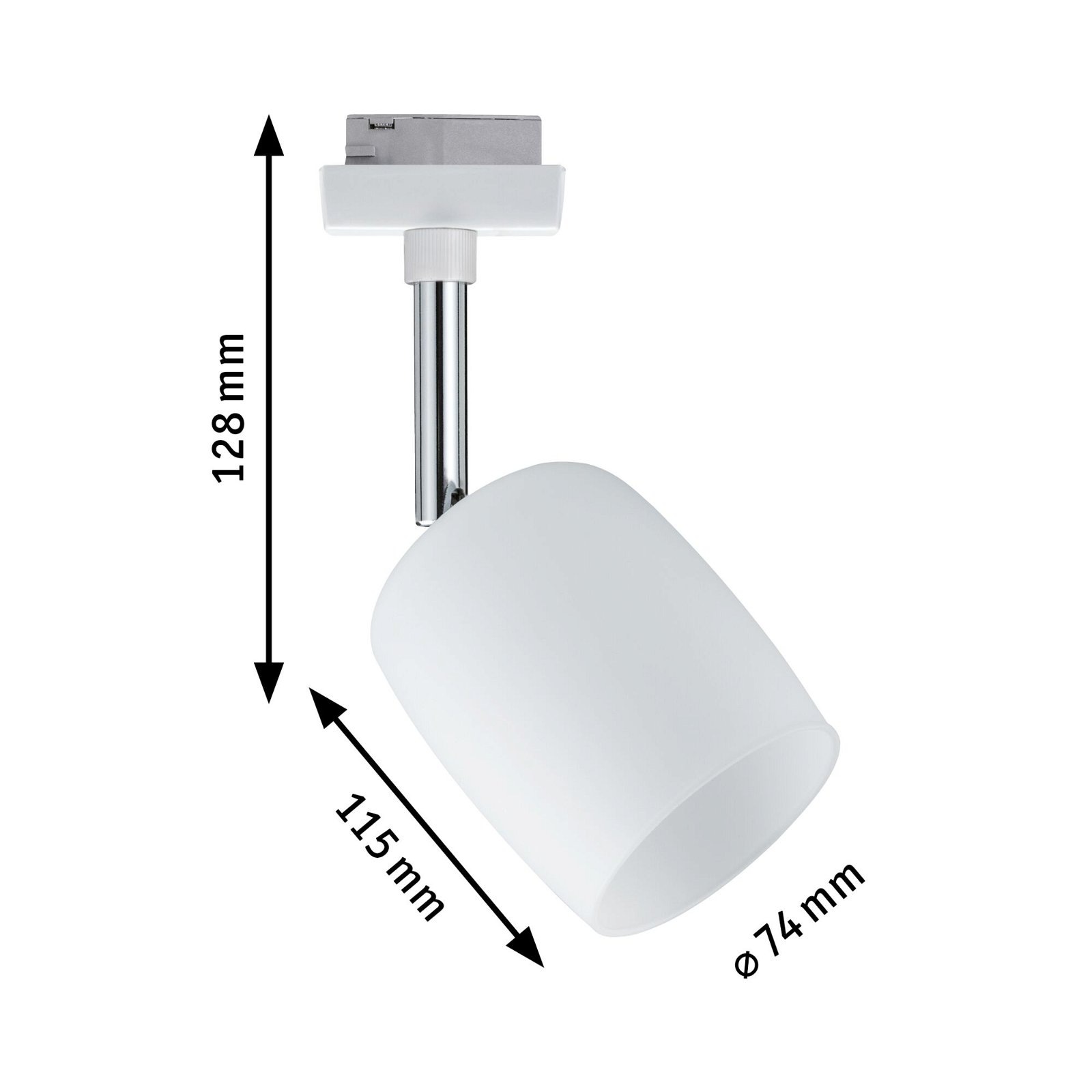 Paulmann Schienensystem-Leuchten »URail Schienenspot Blossom Einzelspot G9 max. 10W«, (1 tlg.), dimmbar 230V