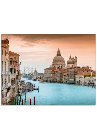 Glasbild »Venedig Canal Grande I«, Italien, (1 St.)