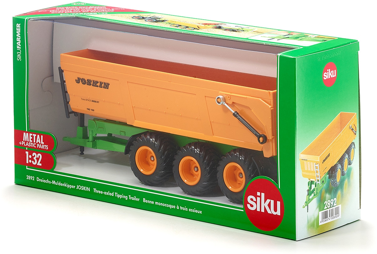 Siku Spielfahrzeug-Anhänger »SIKU Farmer, Joskin Dreiachs-Muldenkipper (2892)«, passend für SIKU Farmer Traktoren und Fahrzeuge im Maßstab 1:32
