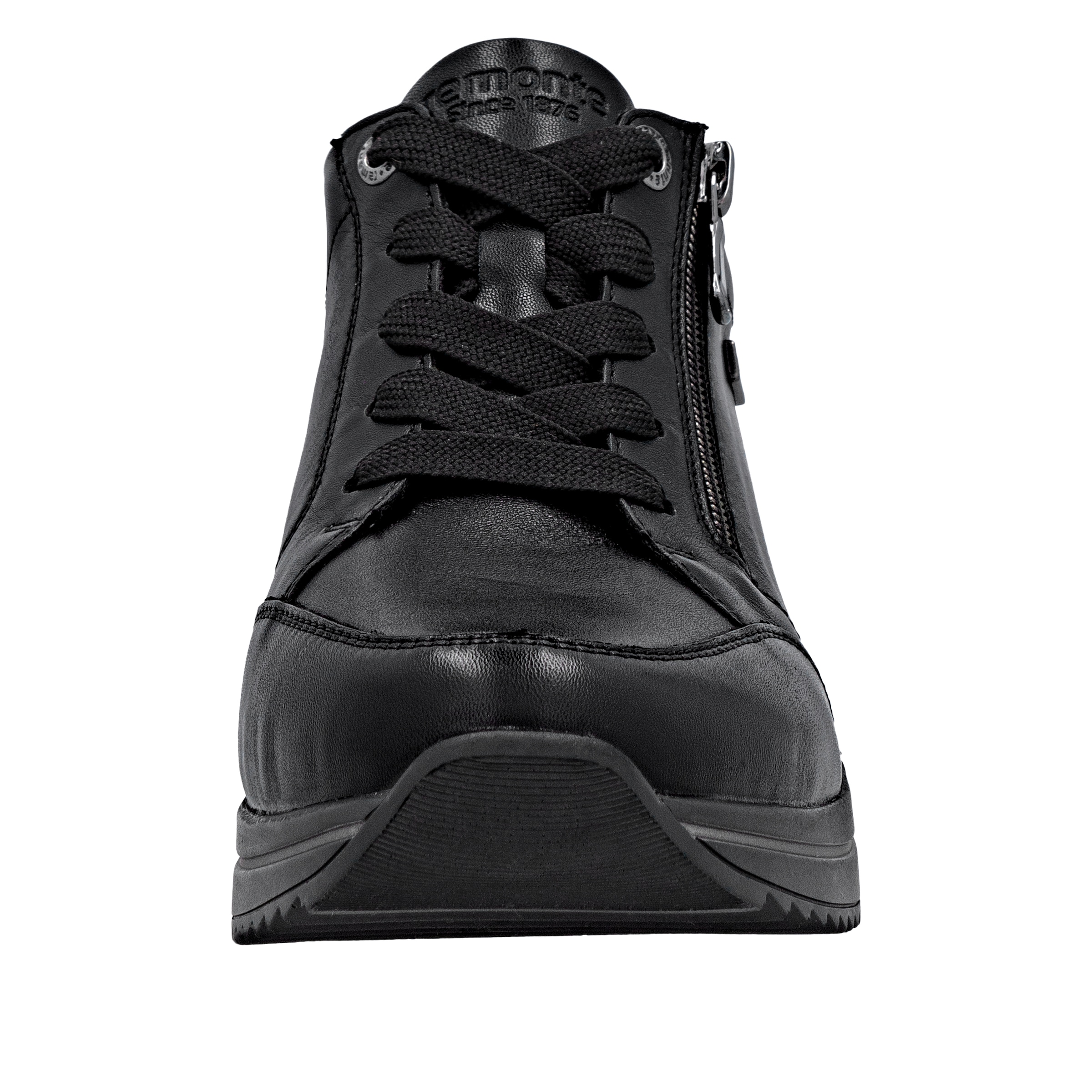 Remonte Keilsneaker, Freizeitschuh, Halbschuh, Schnürschuh mit goldfarbenem Logoanhänger