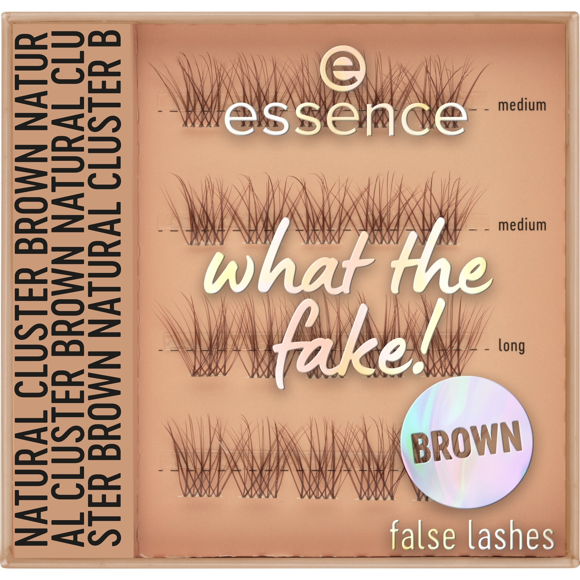 Essence Bandwimpern »WHAT THE FAKE! FALSE LASHES« Cluster-Wimpern mit Falsche-Wimpern-Effekt