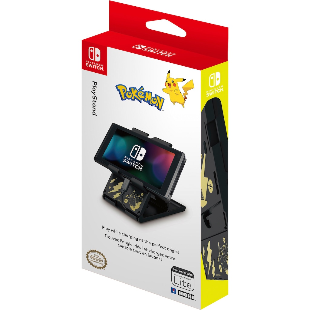 Hori Konsolen-Standfuß »Nintendo Switch Playstand - Pikachu Black & Gold Edition«