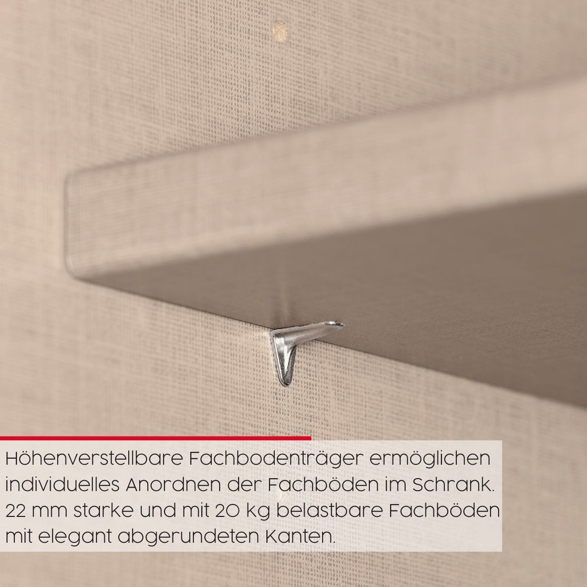 rauch Schwebetürenschrank »Kleiderschrank Schrank Garderobe Schlafzimmerschrank SCALE-LINE«, edle Optik mit Bauchbinde in Korpusfarbe Dekorfront MADE IN GERMANY