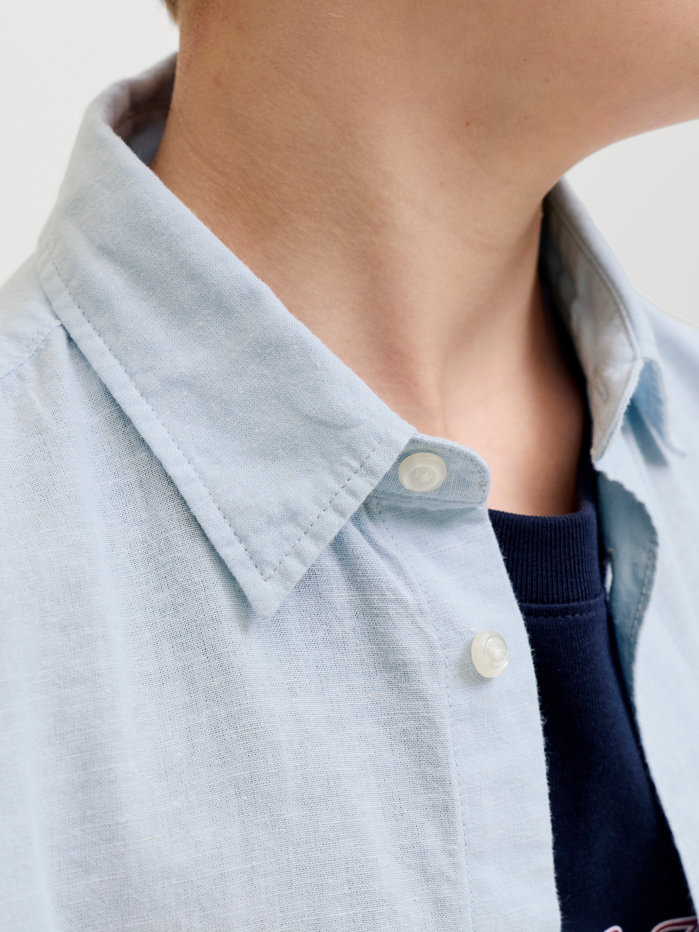 Jack & Jones Junior Kurzarmhemd »JJEBREEZE LINEN BLEND SHIRT S/S SN JNR«