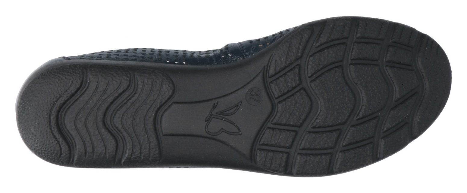 Caprice Ballerina, Slipper, Bequemschuh, Schlupfschuh mit Perforation