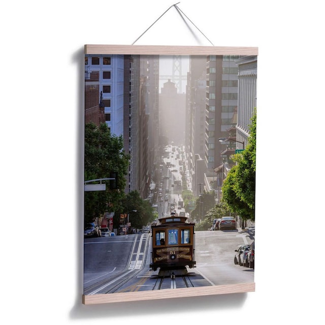 Wall-Art Poster »Cable Car San Francisco«, Städte, (1 St.), Poster, Wandbild,  Bild, Wandposter bestellen online bei OTTO