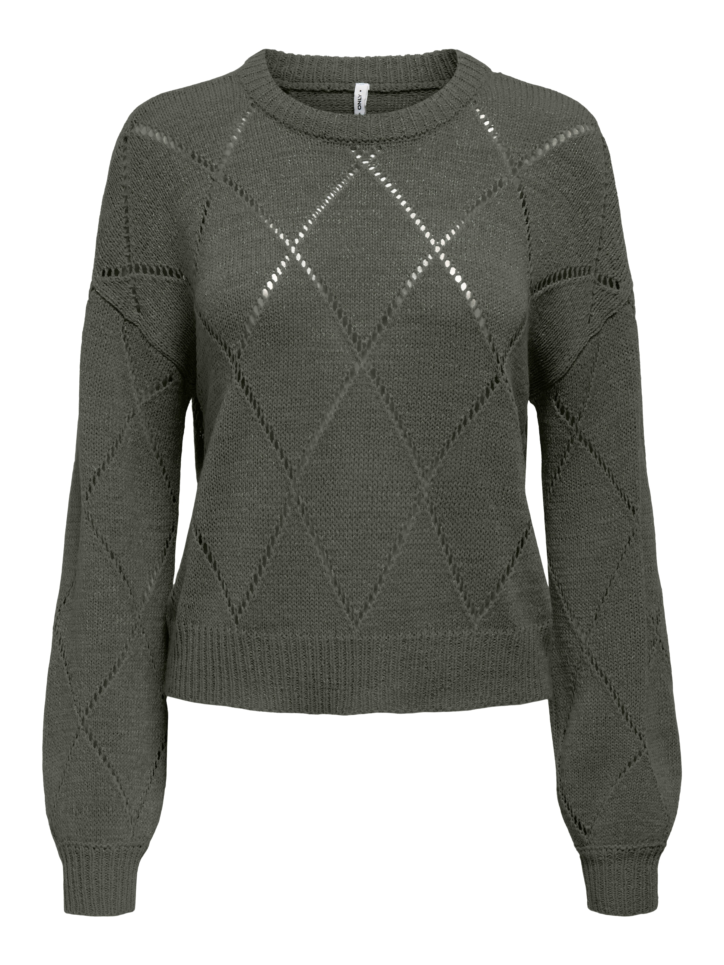 ONLY Strickpullover »ONLGEENAS LS STRUCTURE O-NECK CC KNT«