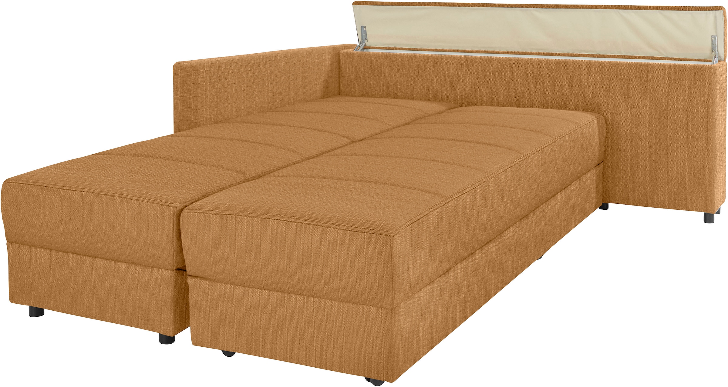 LOOKS by Wolfgang Joop Ecksofa »LooksIII L-Form« durch Drehfunktion zum Bett wandelbar, inklusive Staufach