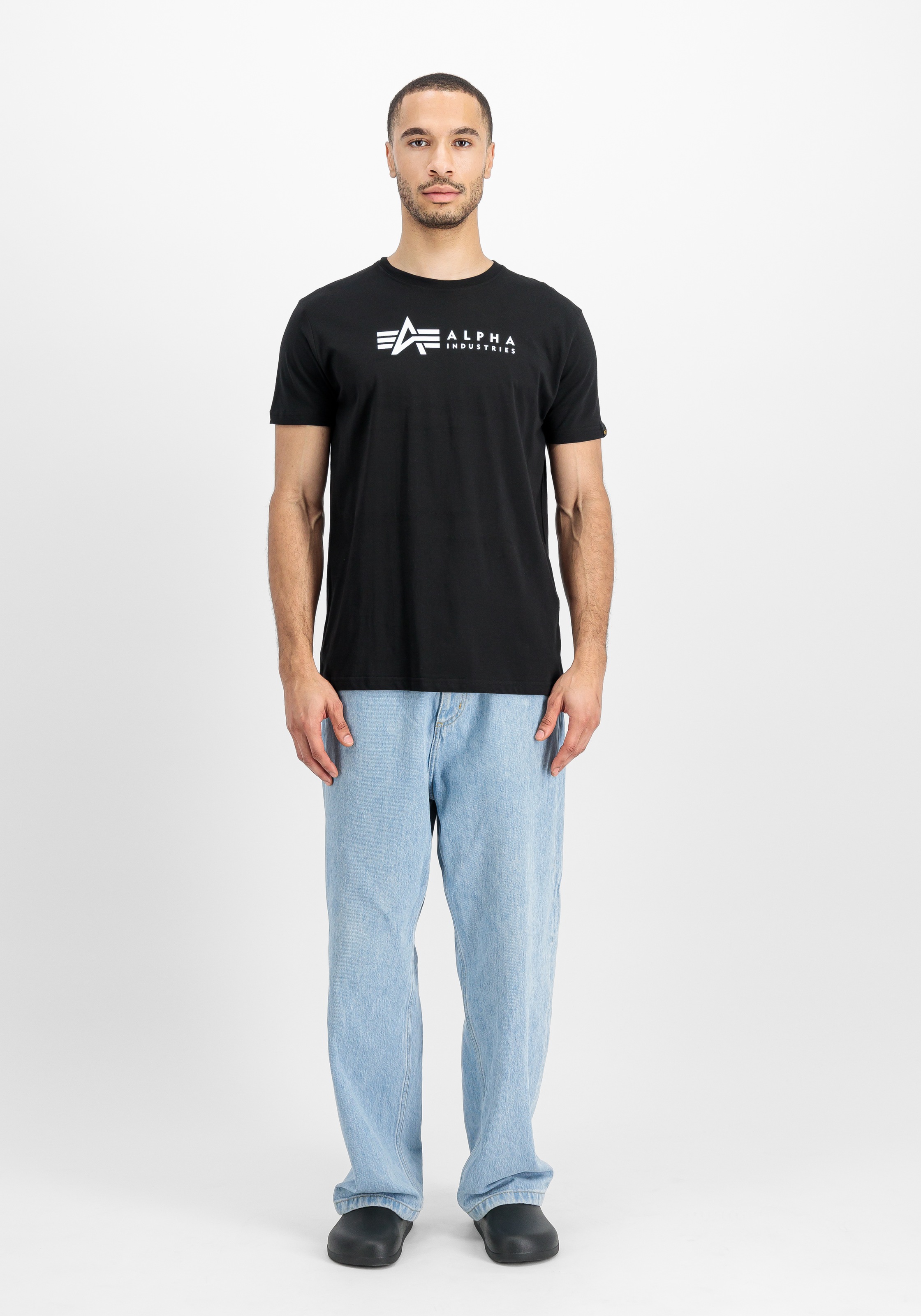 Alpha Industries Rundhalsshirt »Label T 2 Pack«, (Packung, 2 tlg., 2er-Pack)