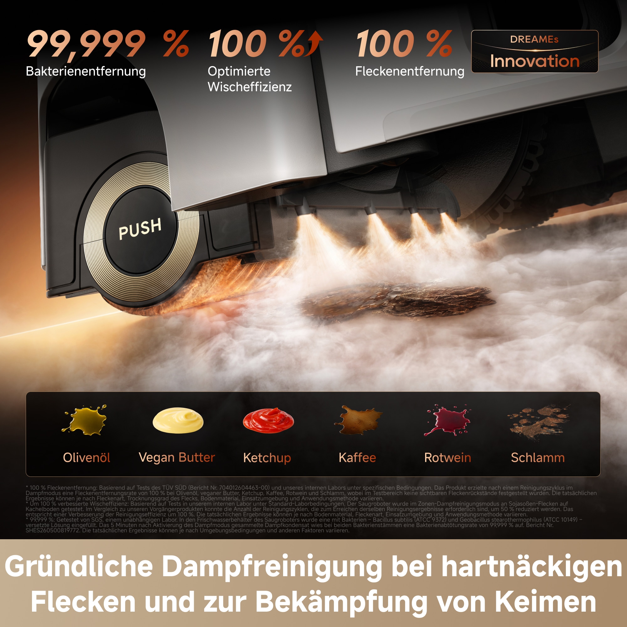 Dreame Nass-Trocken-Saugroboter »Aqua20 Pro Ultra Roller X Complete White« Vollautomatische Absaugstation, App-Steuerung