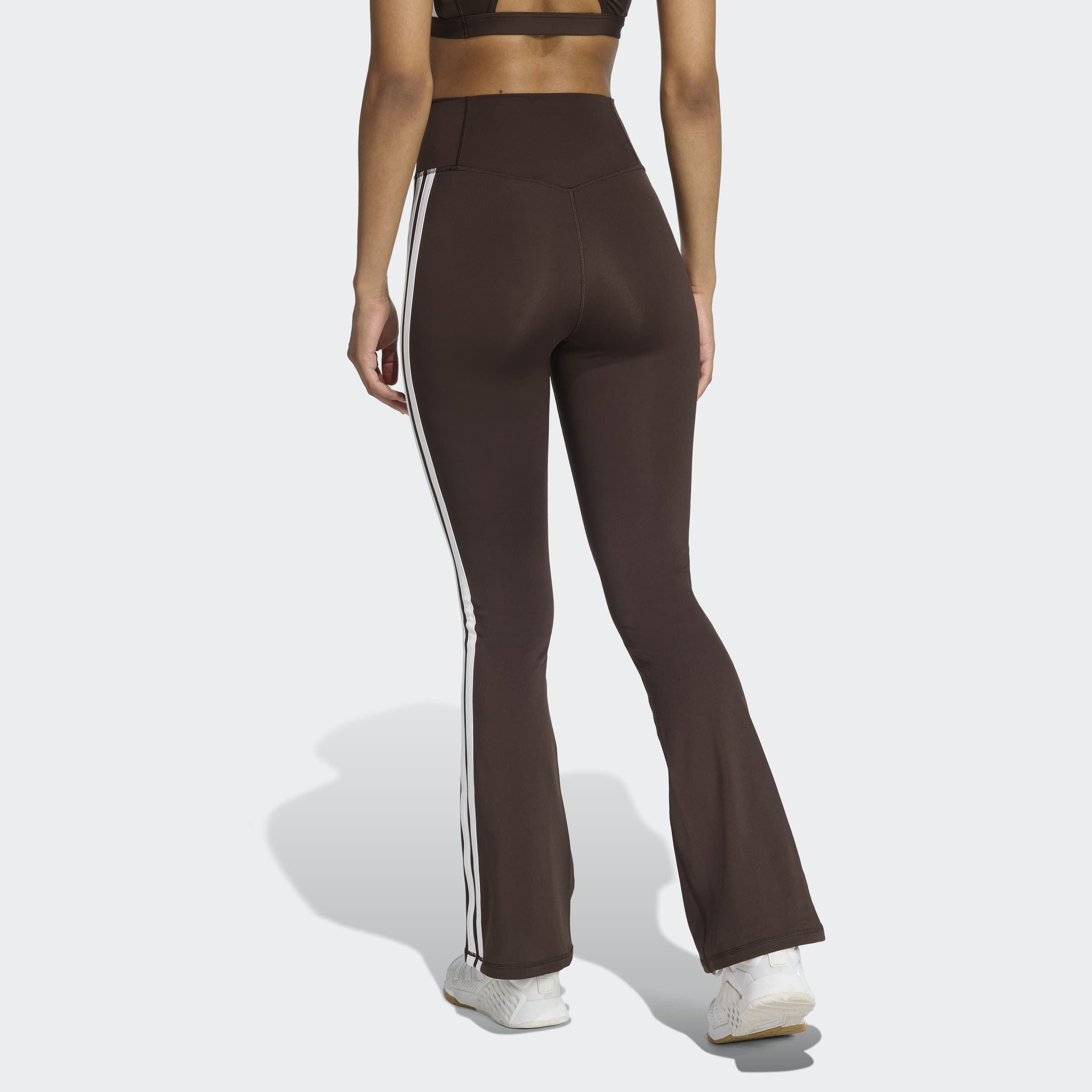 adidas Performance Trainingstights »OPTIME ESSENTIALS 3-STREIFEN FLARED LEGGINGS«  aus Polyester und Elasthan, mit climacool® Technologie