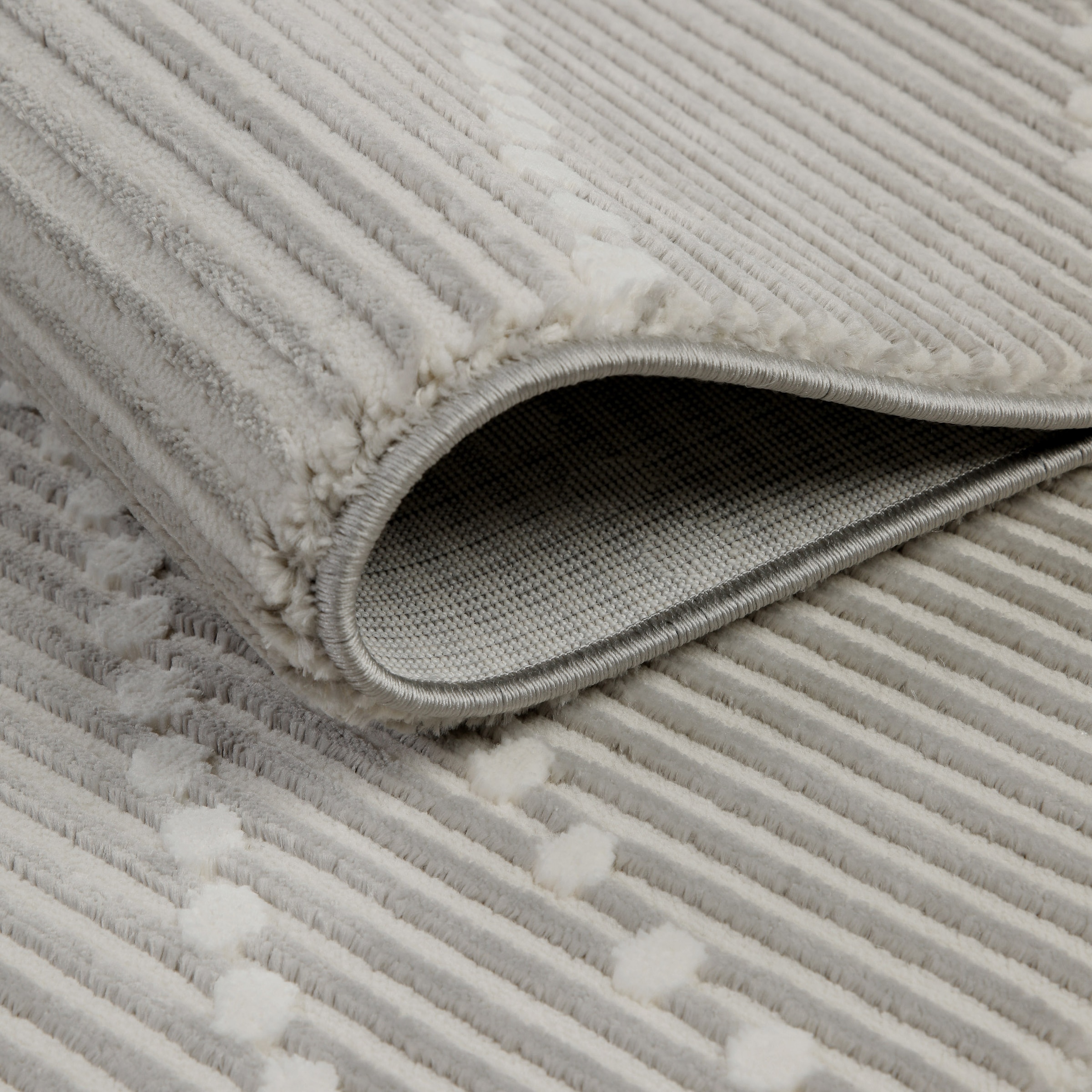 OTTO home Teppich »Adlee« rechteckig 12 mm Höhe Kurzflorteppich, gewebt, geometrisch, Wohnzimmer, modern, Punkte