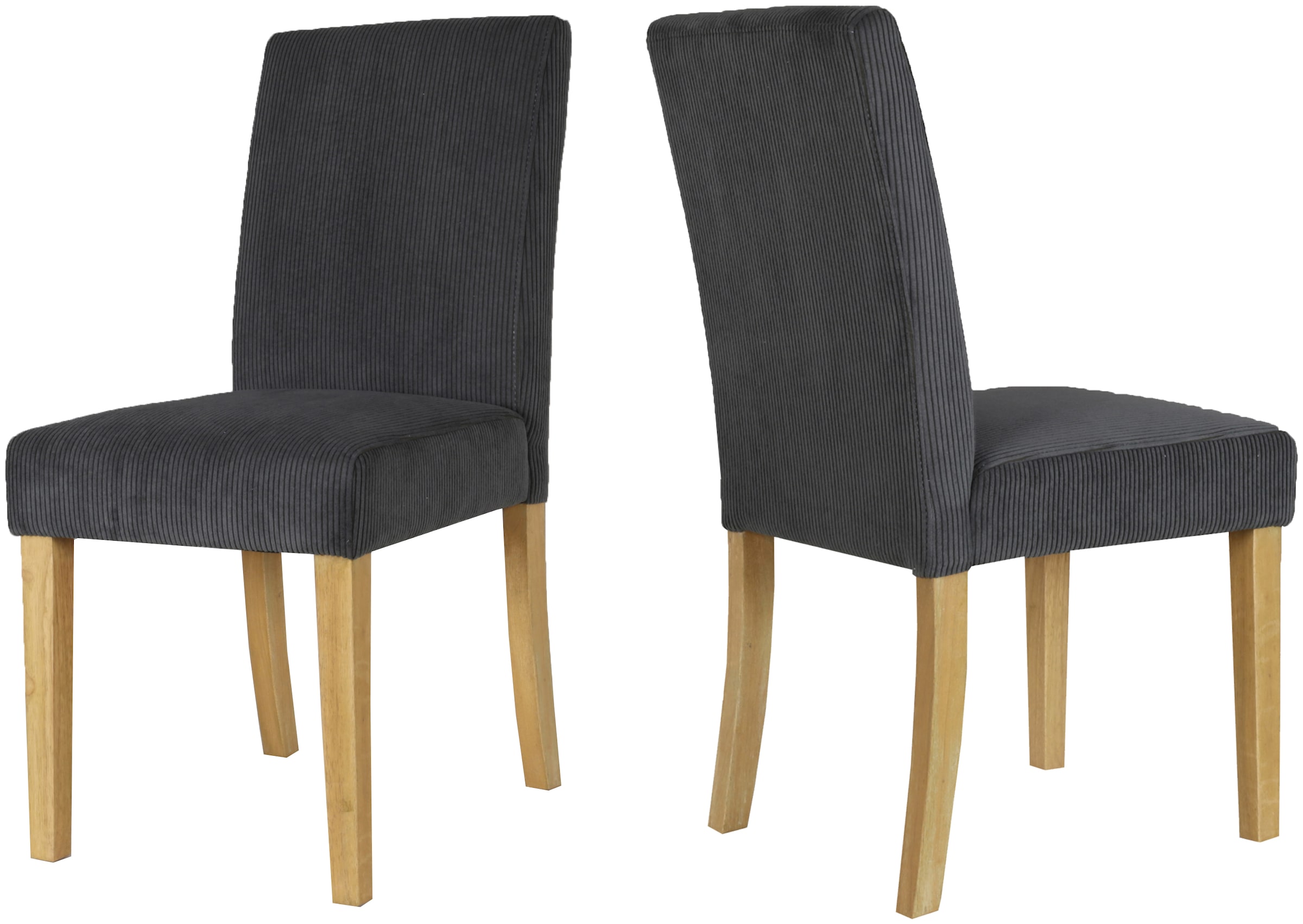 Home affaire Esszimmerstuhl »Winikon, TOPSELLER!«, (Set), 4 St., Cord, Massivholzgestell, moderner Cordbezug, bequem gepolstert