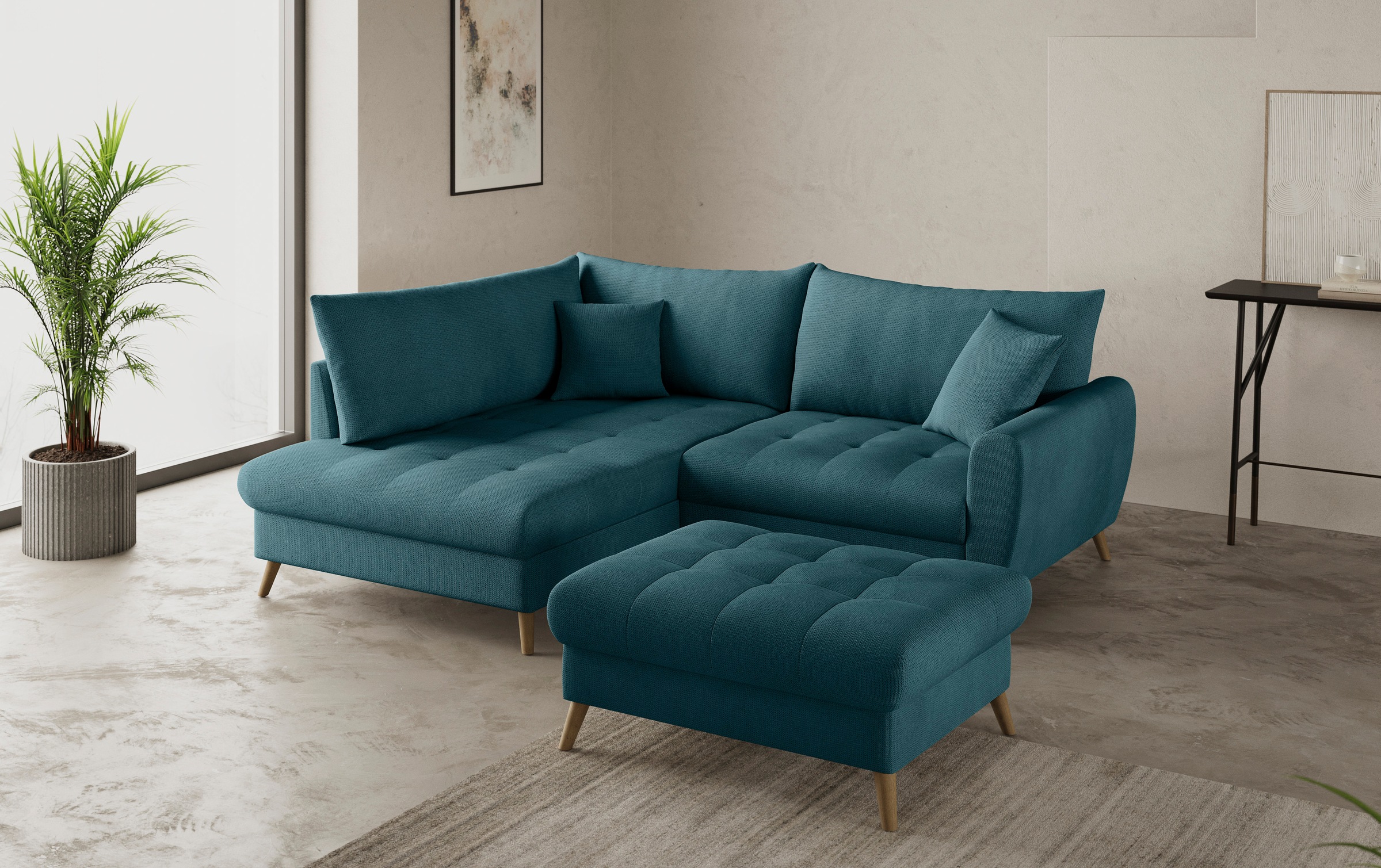 Mr. Couch Hockerbank »Blackburn II«, Passend zu der Garnitur, mit Kaltschaum, bis 140 kg belastbar