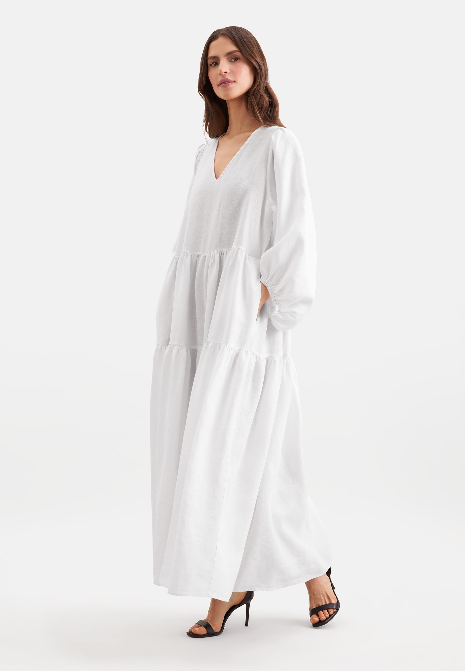 seidensticker Sommerkleid 1/1 V-Neck Uni