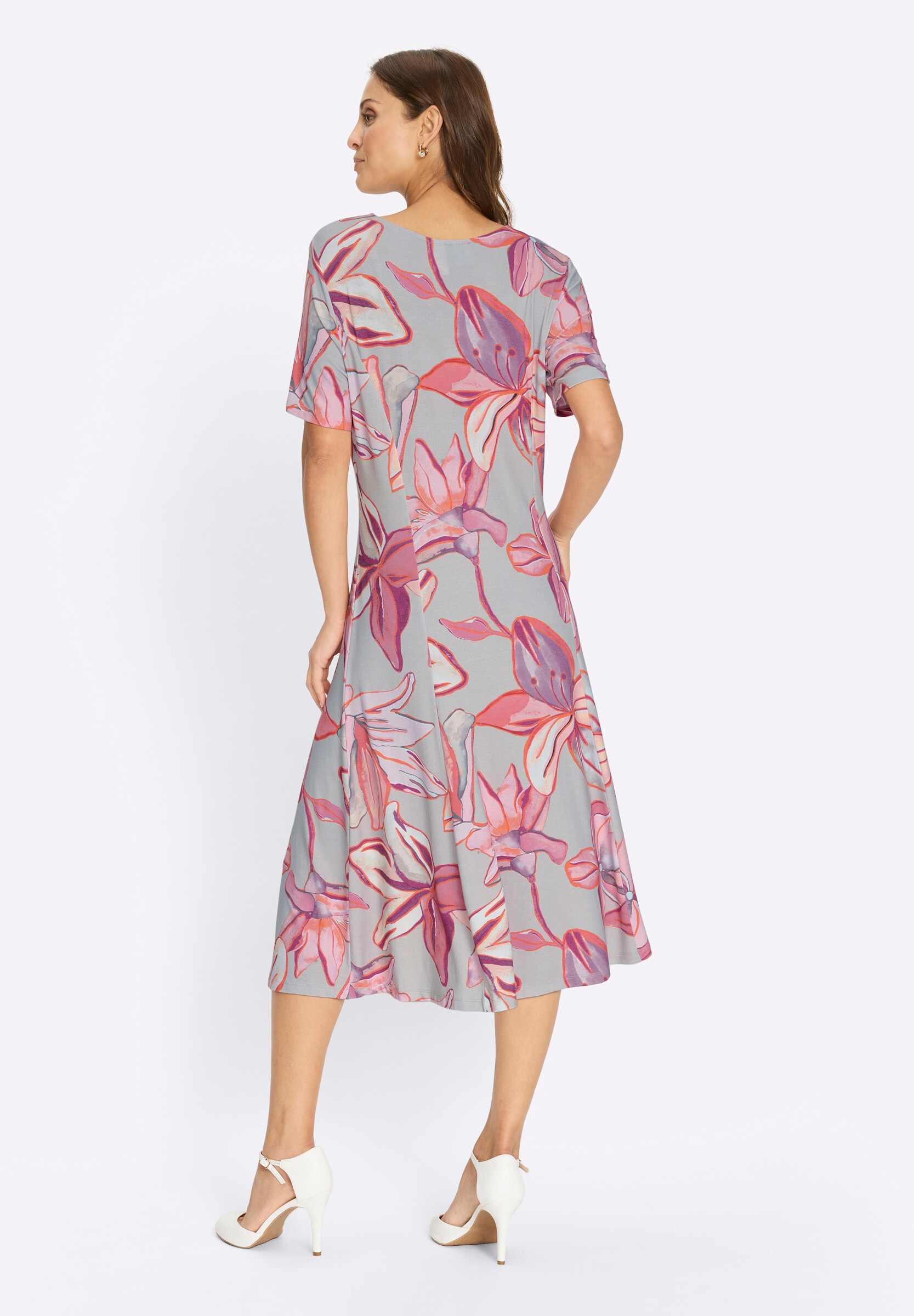 Witt Sommerkleid »Jersey-Kleid Jerseykleid mit Blüten-Dessin« Ohne Taschen