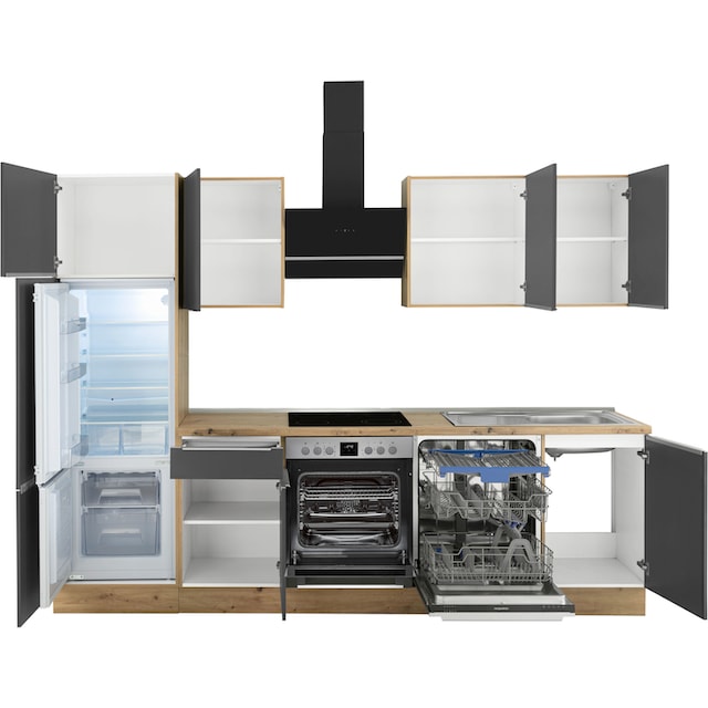 RESPEKTA Küchenzeile »Safado aus der Serie Marleen«, hochwertige Ausstattung  wie Soft Close Funktion, Breite 280 cm im OTTO Online Shop