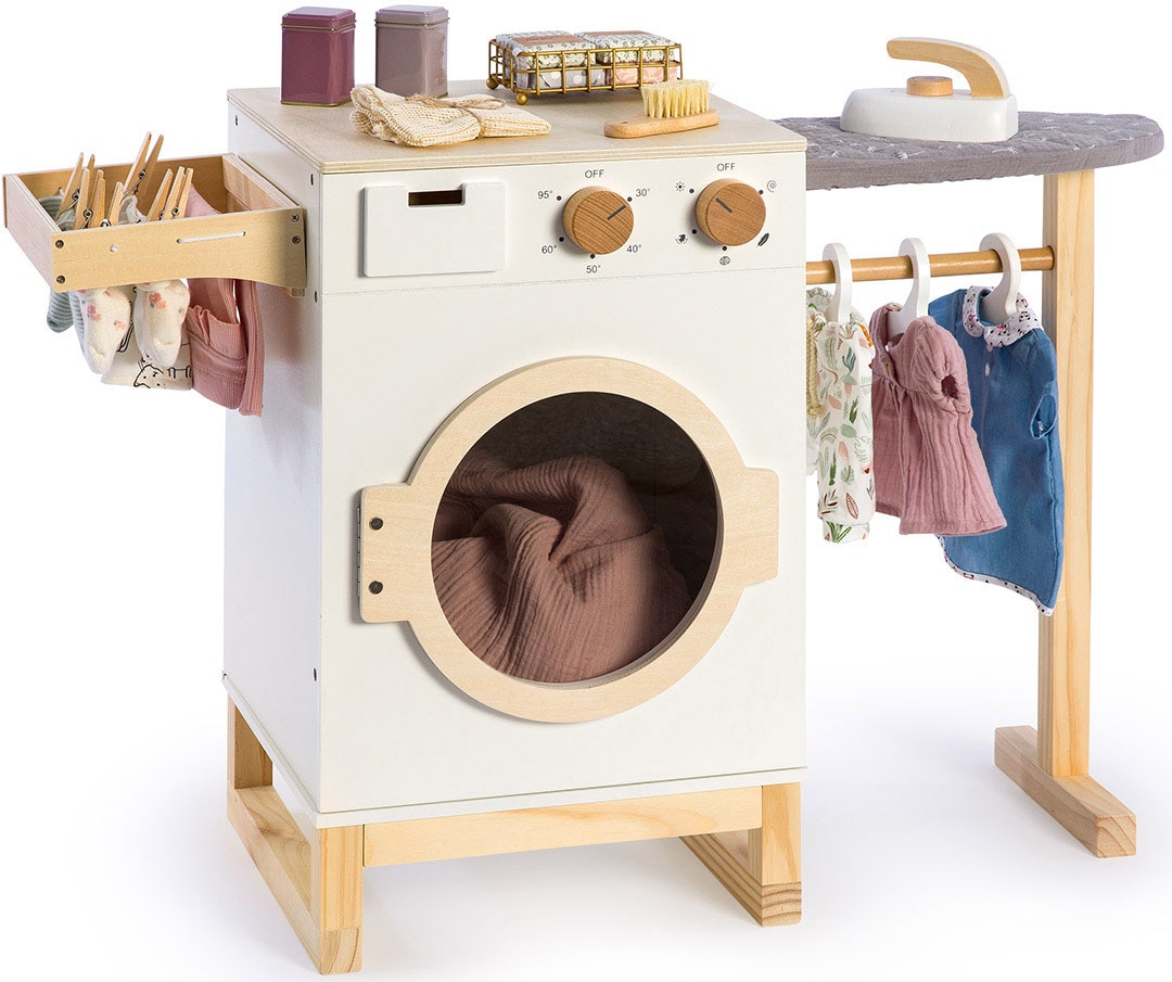 Kinder-Haushaltsset »Wasch- und Bügelcenter Rumex«, aus Holz