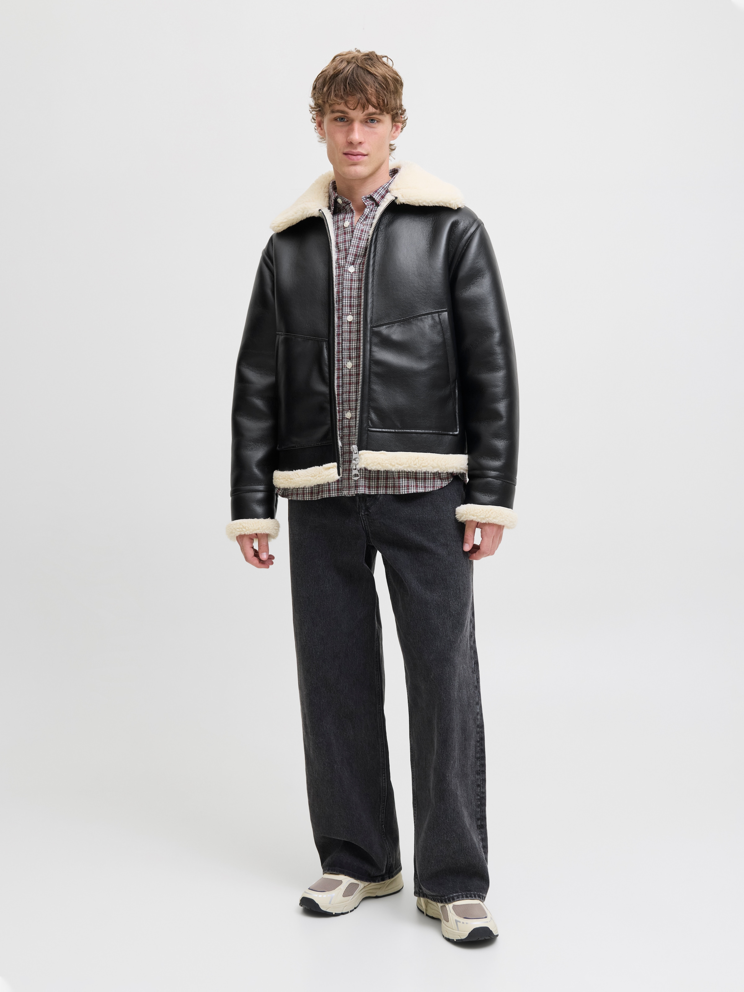 Jack & Jones Bomberjacke »JORLIVERPOOL AVIATOR JACKET SN«, ohne Kapuze