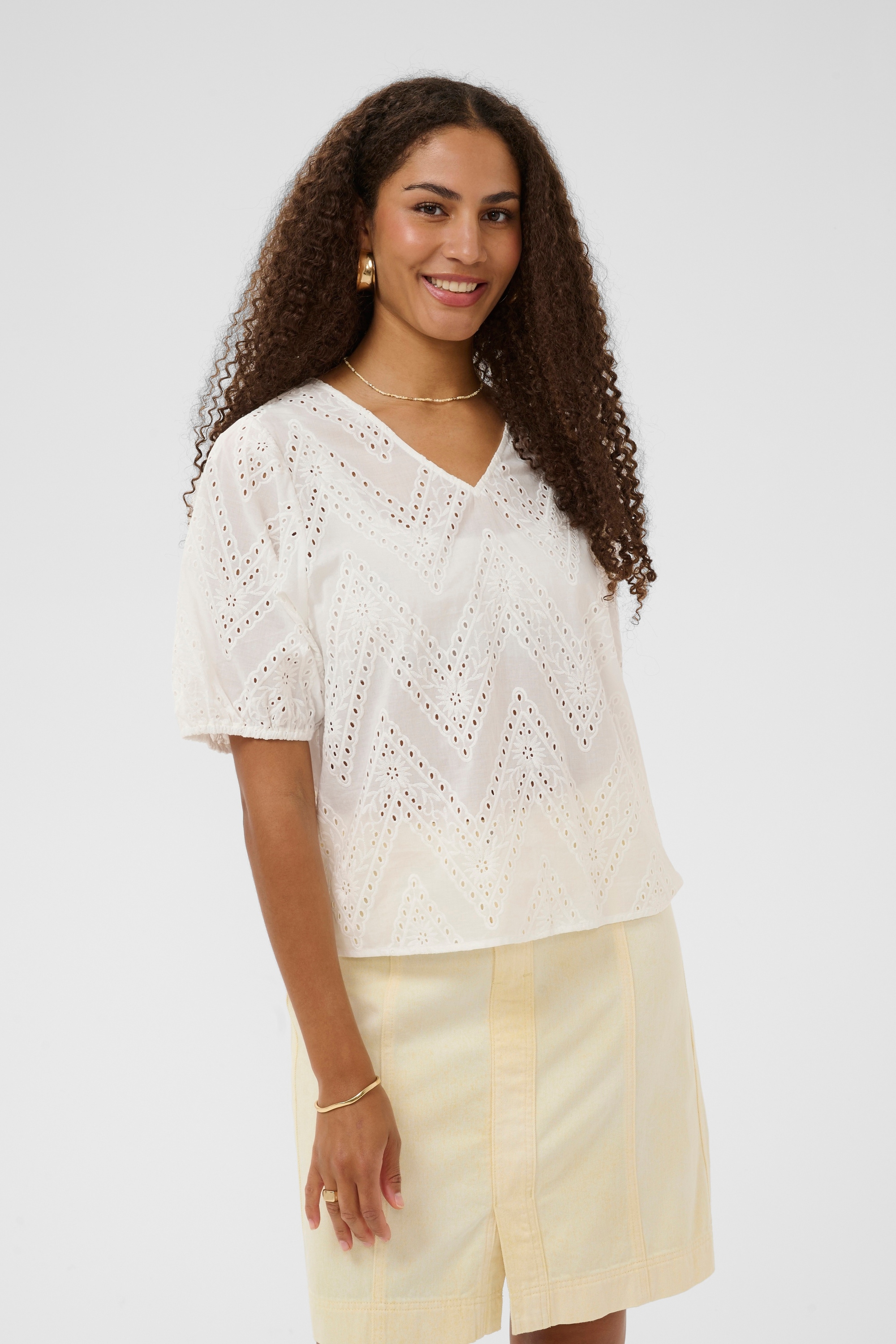 Cream Kurzarmbluse »Kurzarm-Bluse CRBritta«