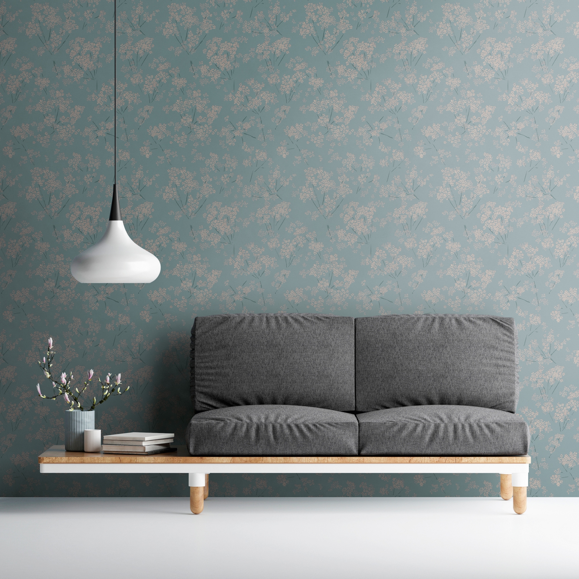 A.S. Création Vliestapete »Casual Living Blümchen-Tapete Mustertapete Floral Blumen« matt strukturiert Vliestapete Blumentapete für Schlafzimmer Küche Wohnzimmer Blümchen