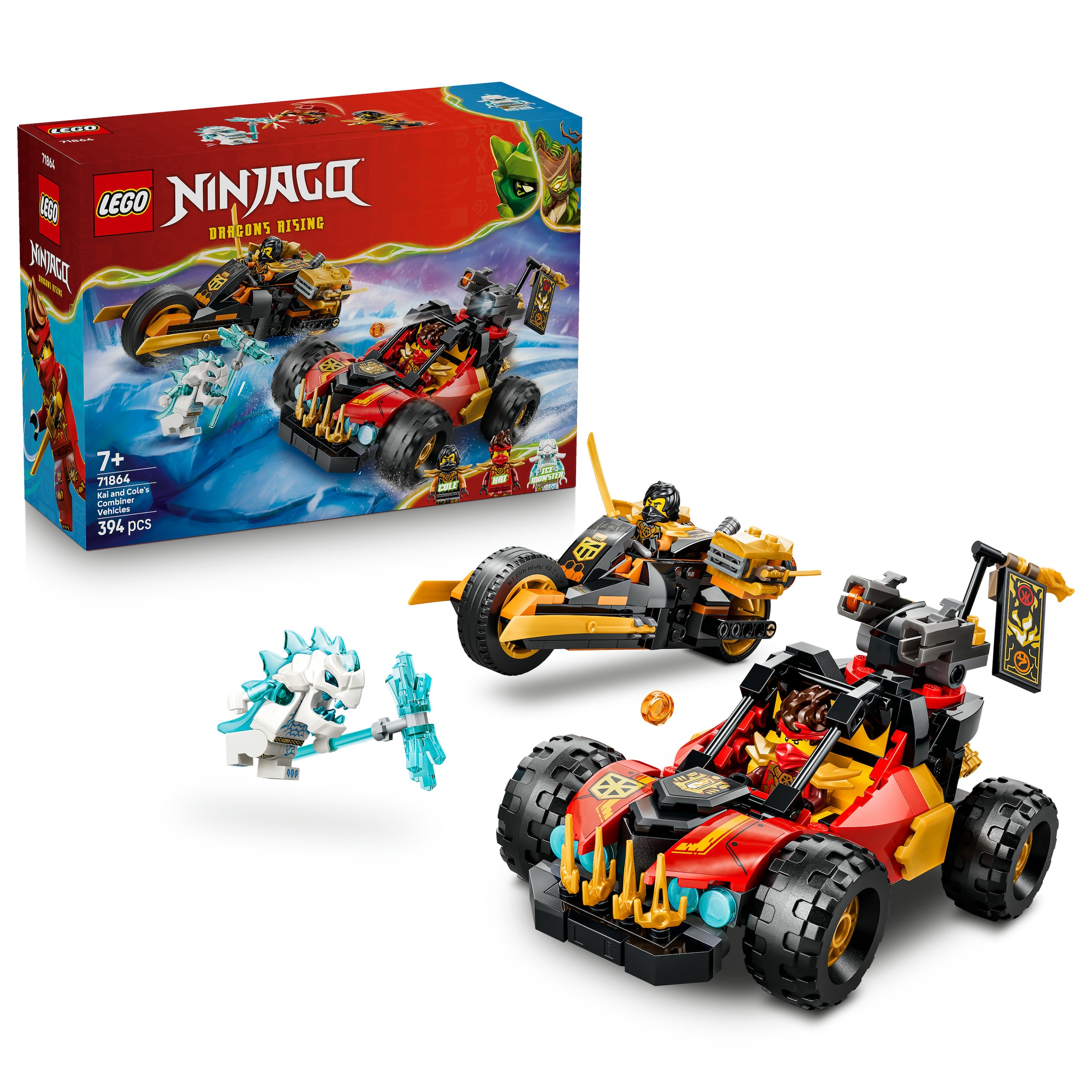 LEGO® Konstruktionsspielsteine »Kais und Coles Kombi-Flitzer (71864), LEGO Ninjago« Made in Europe
