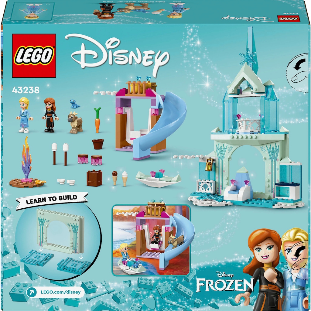LEGO® Konstruktionsspielsteine »Elsas Eispalast (43238), LEGO Disney Princess«, (163 St.)